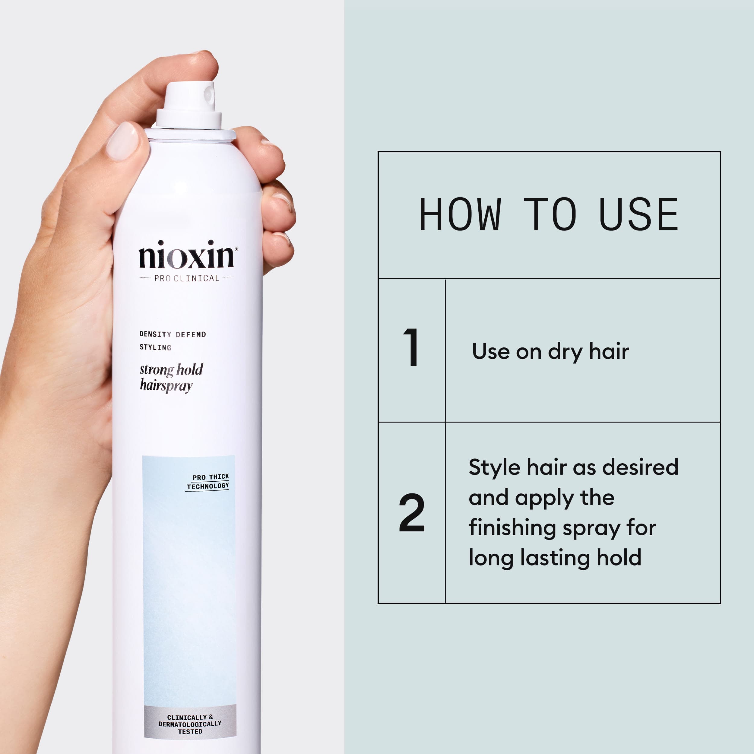 Nioxin Strong Hold Hairspray 300 ml - produktbild 3
