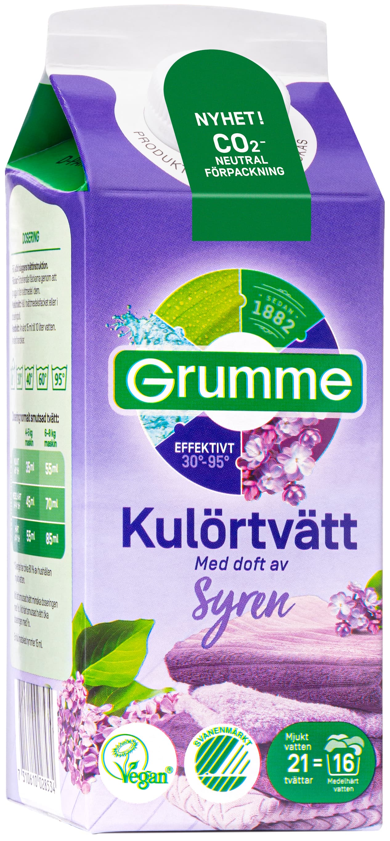 Grumme Flytande Kulörtvätt Syren 750 ml 2