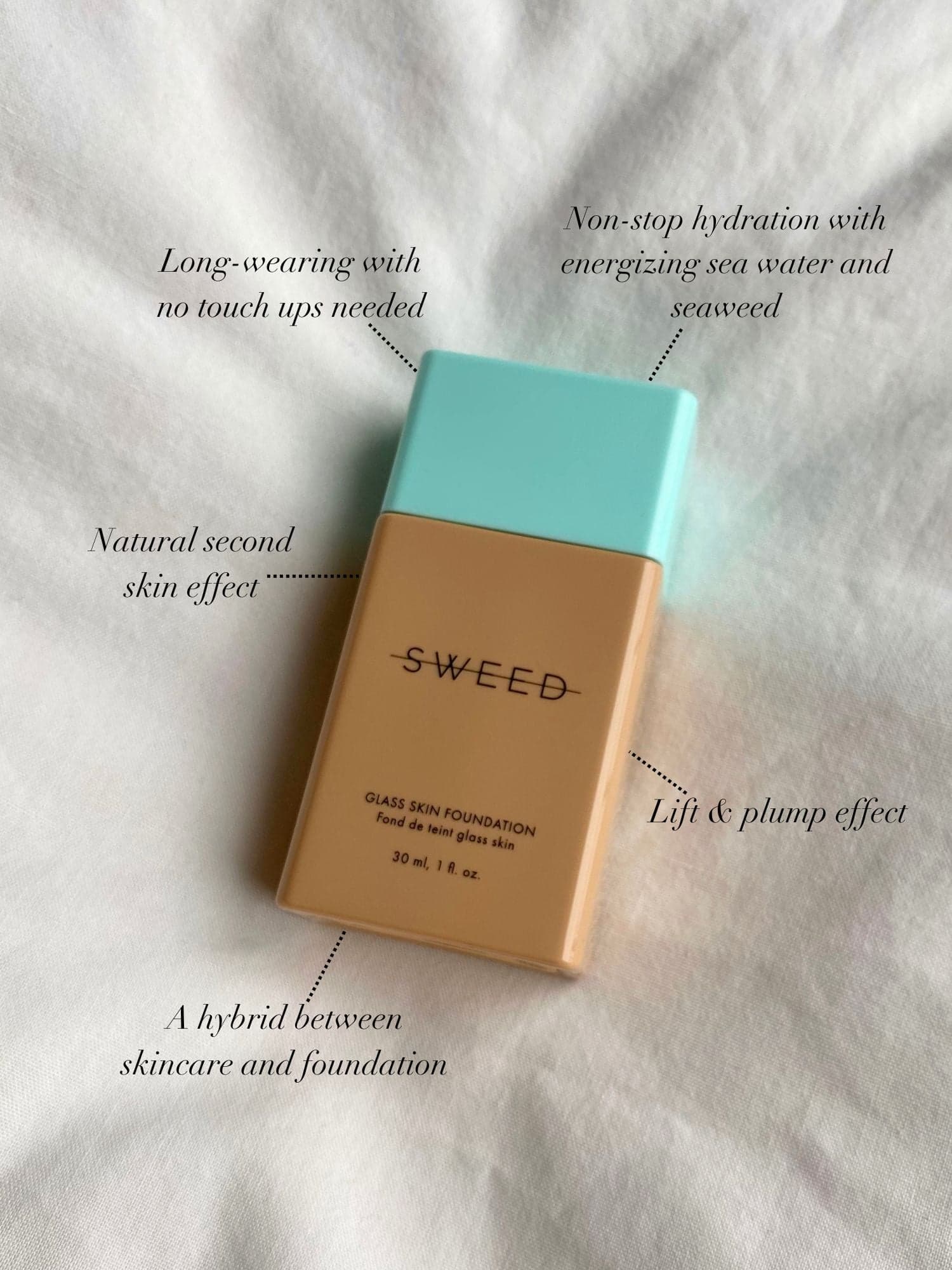 SWEED Glass Skin Foundation 10 30 ml - produktbild 3