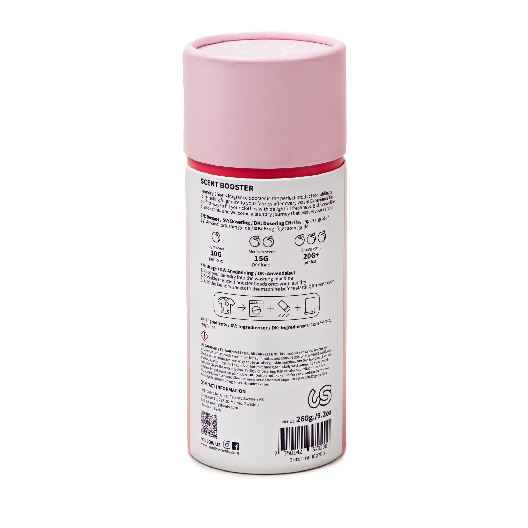 Laundry Sheets Scent Booster Peach 260 g 3