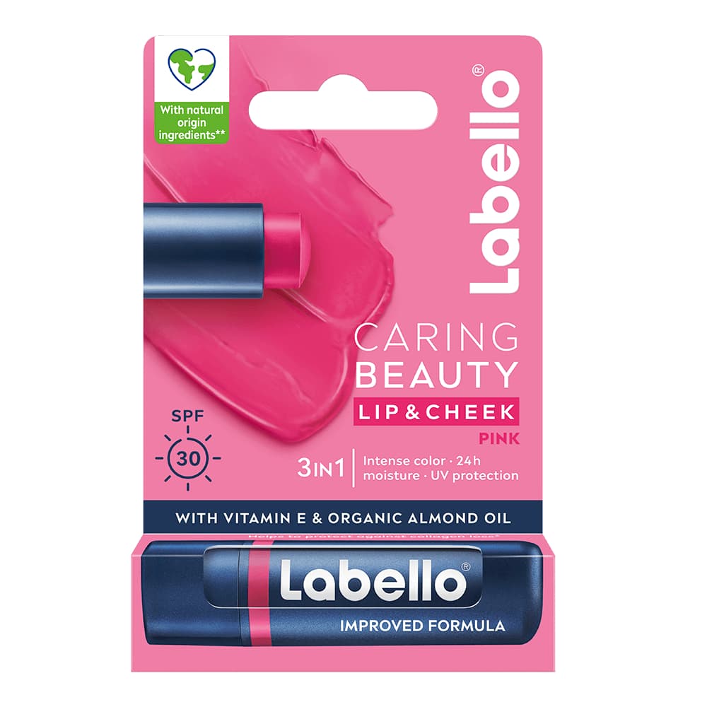 Labello Läppbalsam Caring Beauty Pink 4,8 g 2