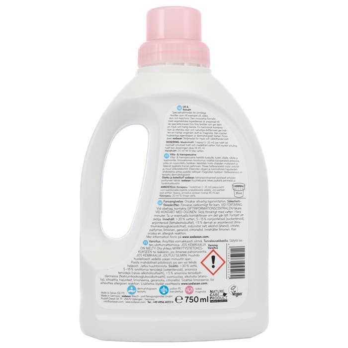 Sodasan Ull & Fintvättmedel 750 ml 2