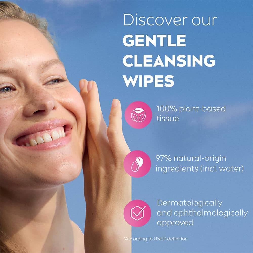NIVEA Ansiktsservetter Gentle Cleansing Wipes 25 st - produktbild 4