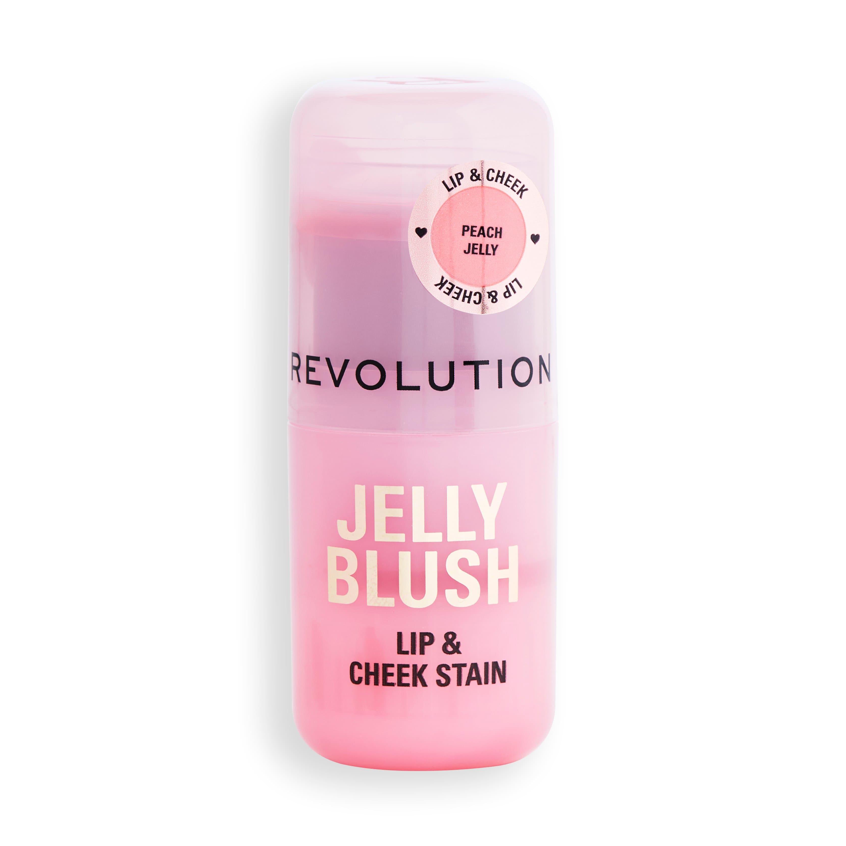 Revolution Jelly Blush Stick Lip and Cheek Stain Peach Orange 5,5 g - produktbild 2