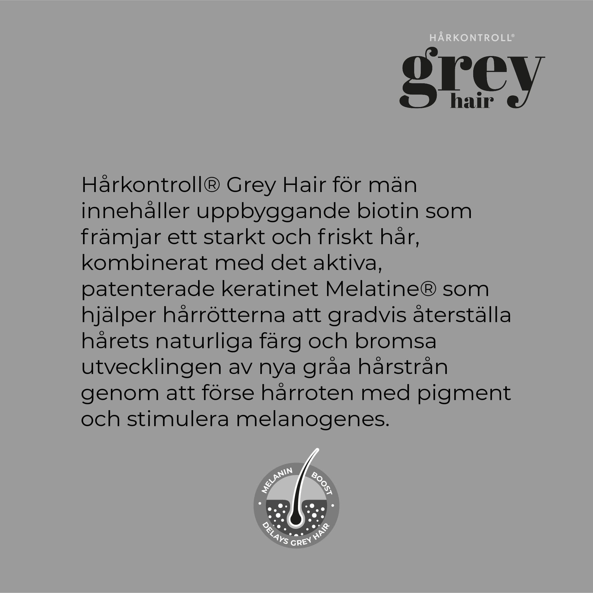 Hårkontroll Grey Hair For Him 60 tabletter 3