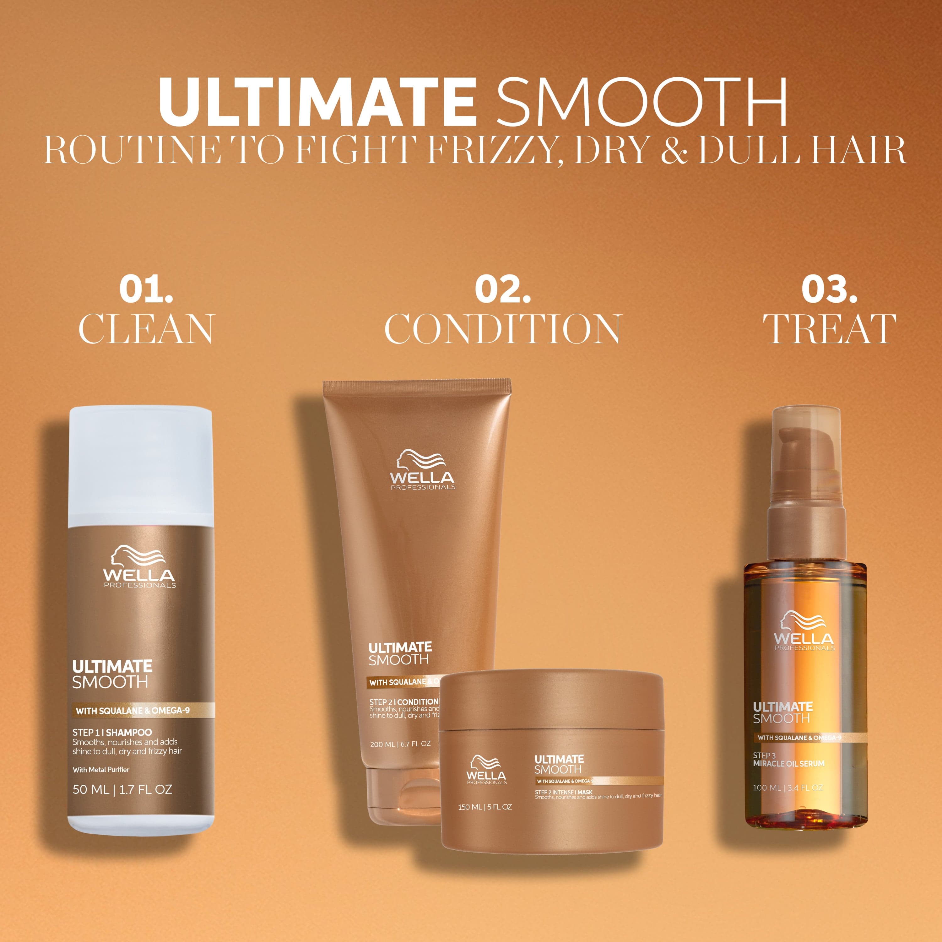 Wella Professionals Ultimate Smooth Shampoo 50 ml - produktbild 3