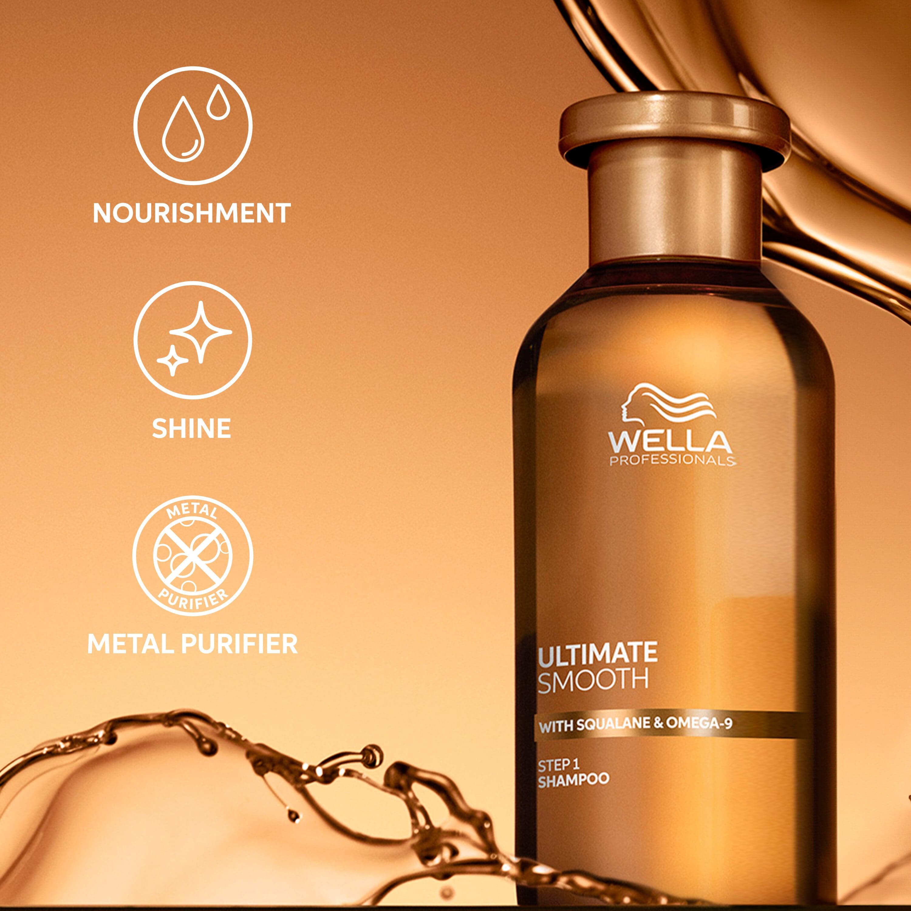 Wella Professionals Ultimate Smooth Shampoo 250 ml - produktbild 3