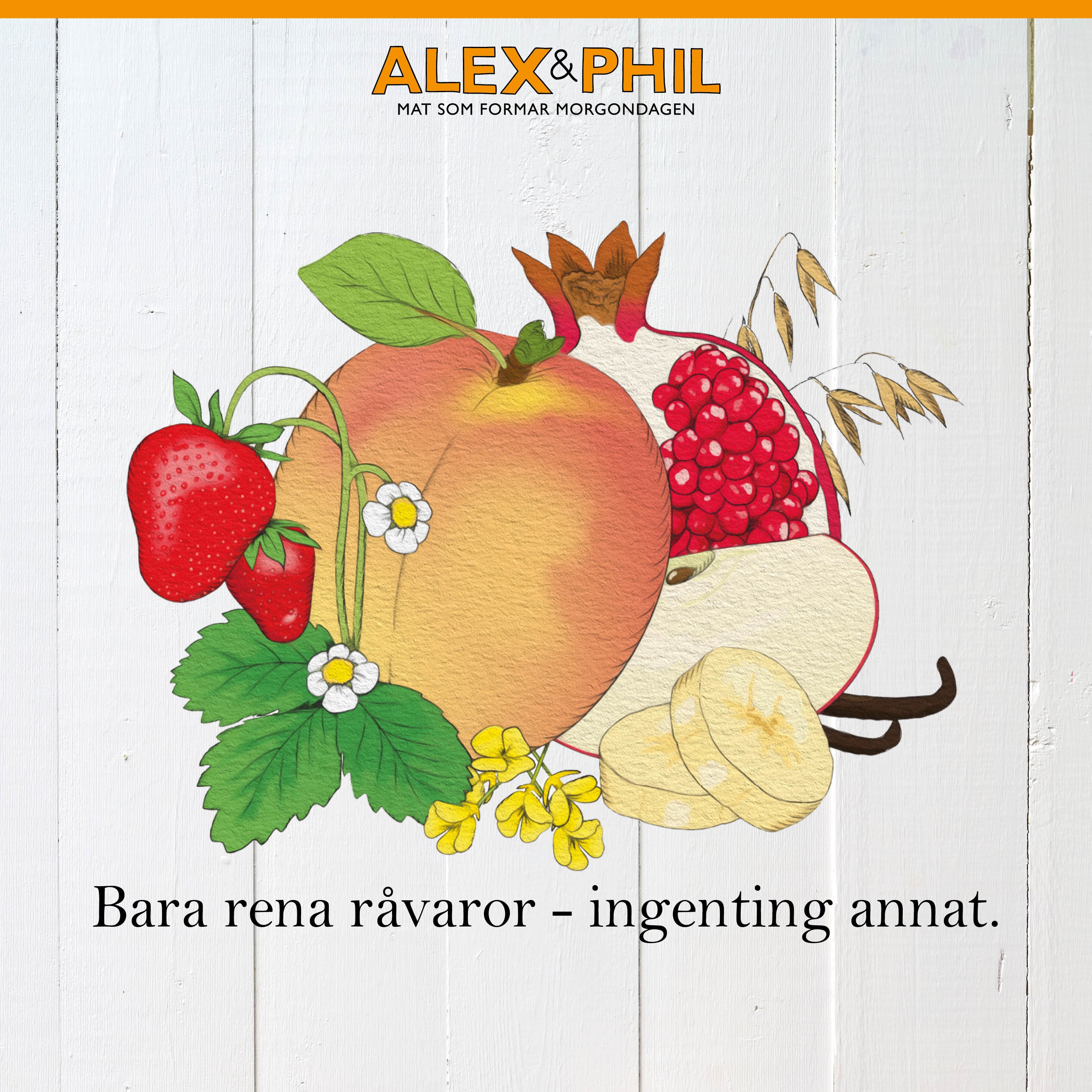 Alex&Phil Persika & vaniljsmoothie 5 x 100 g 3