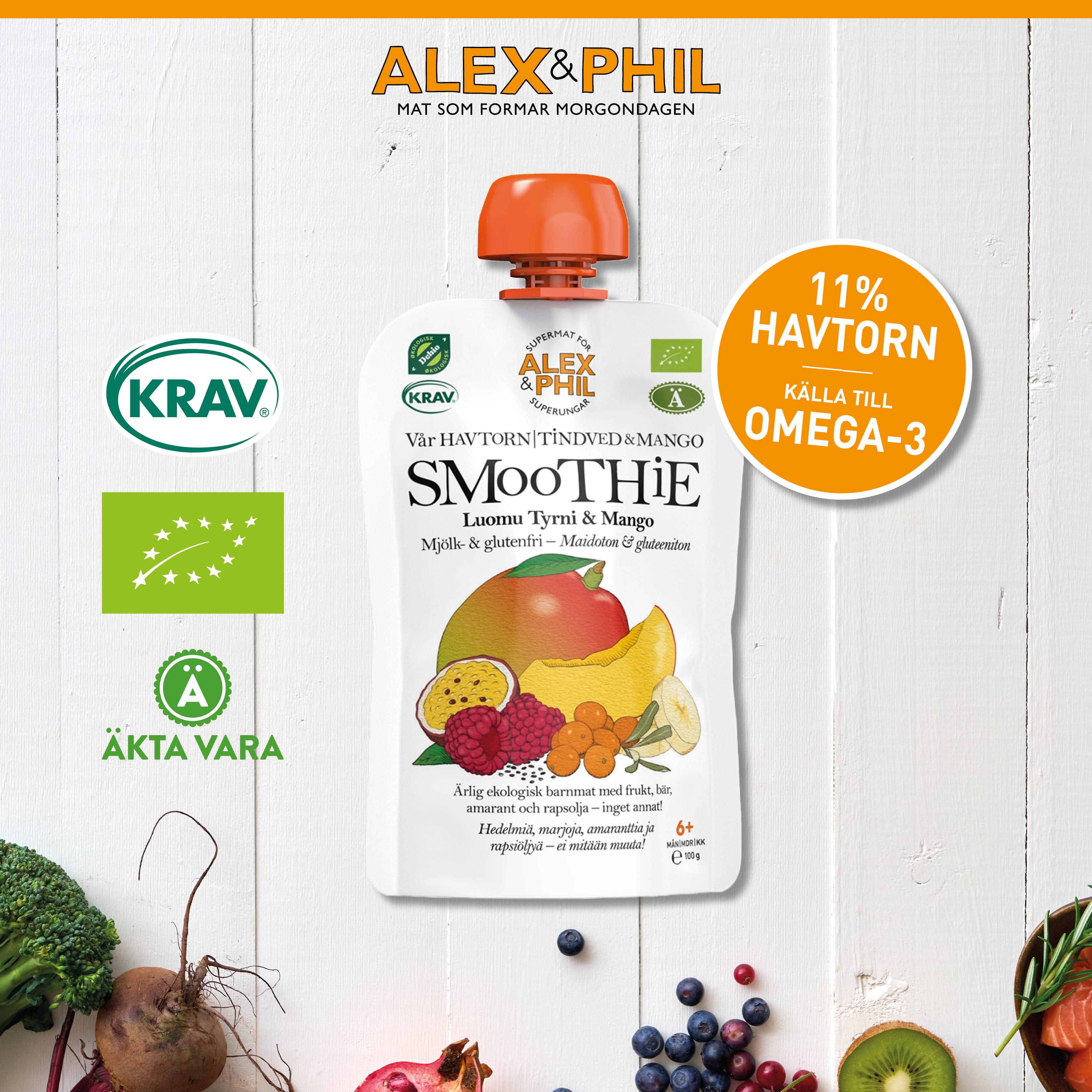 Alex&Phil Havtorn & mangosmoothie 5 x 100 g 2