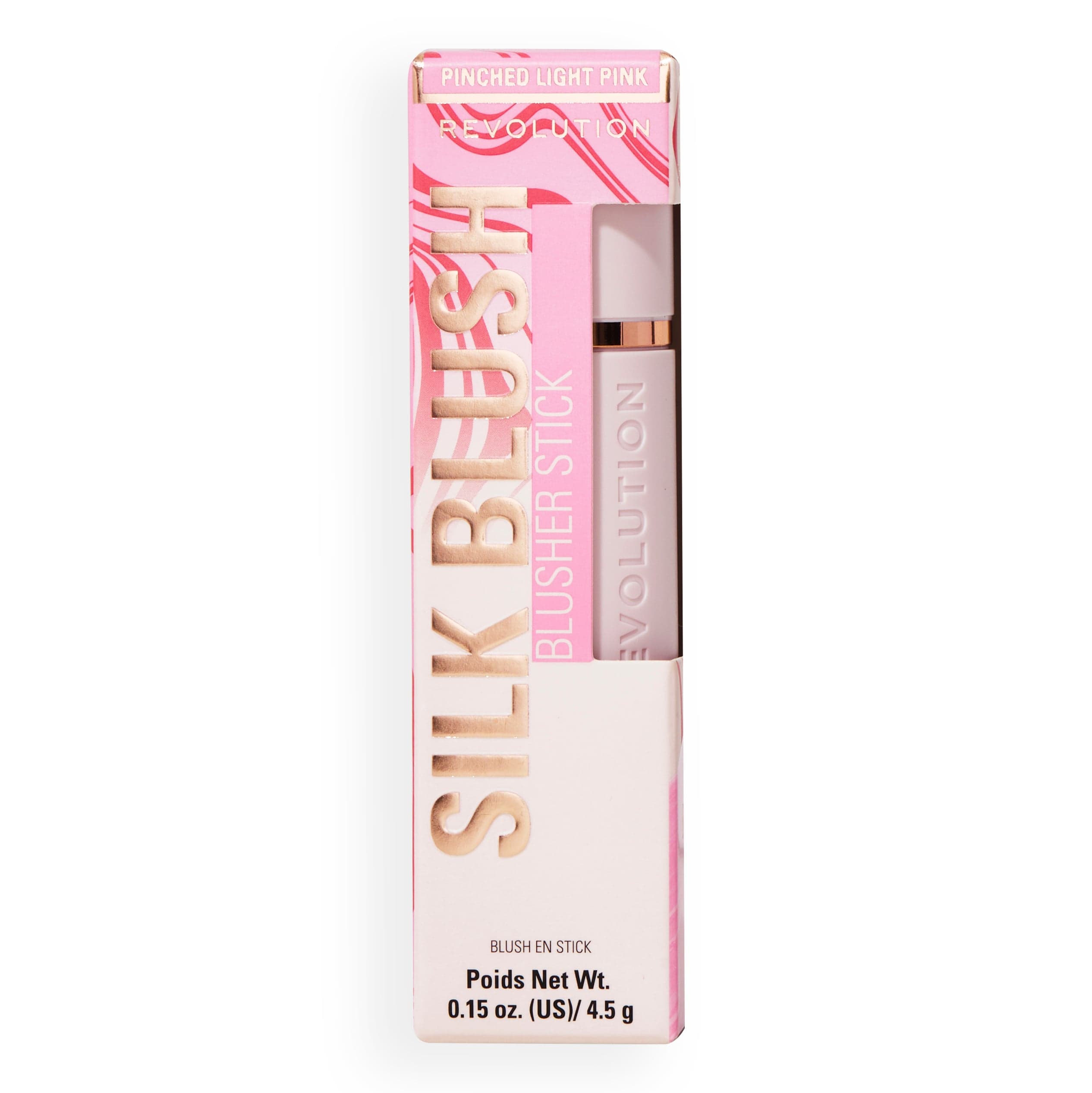 Revolution Skin Silk Marble Blush Stick Pinched Light Pink 4,5 g - produktbild 3