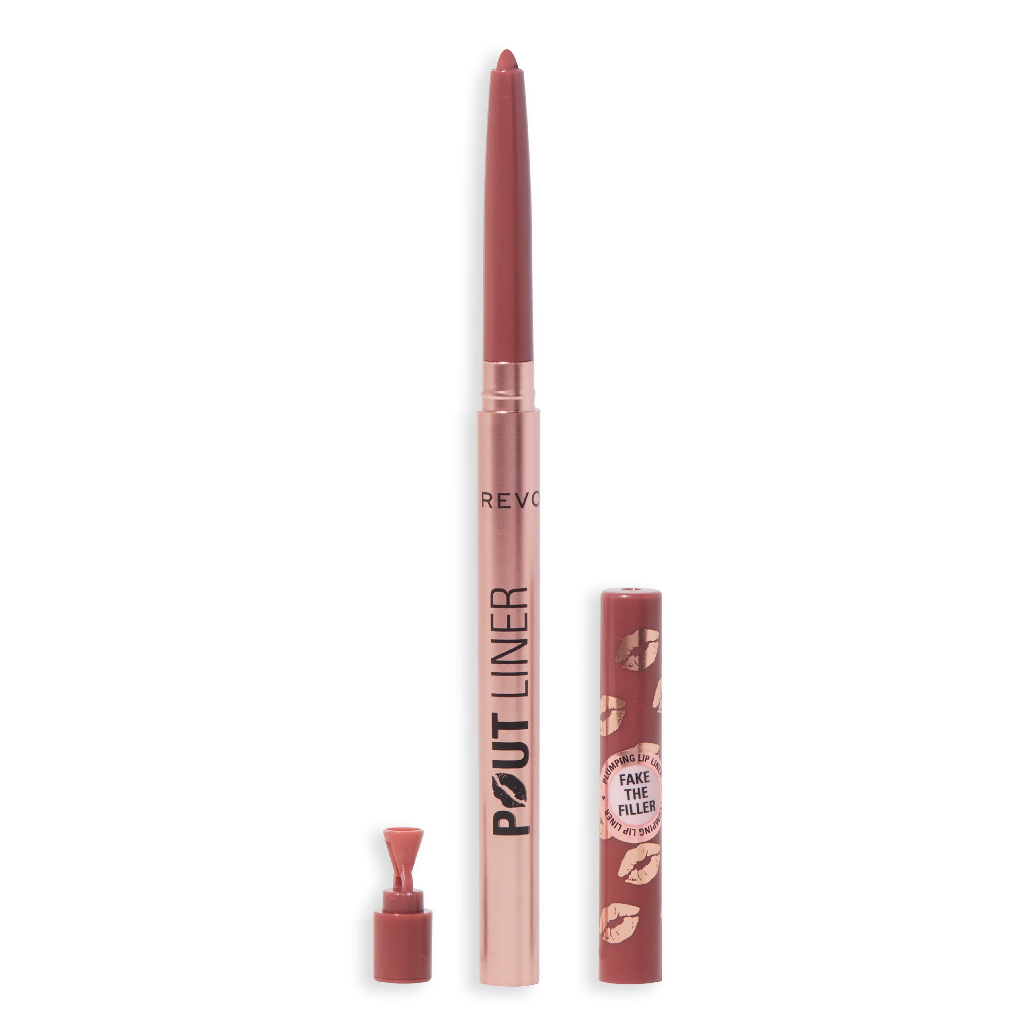 Revolution Pout Bomb Plumping Lip Liner Doll Cool Nude 0,2 g - produktbild 2