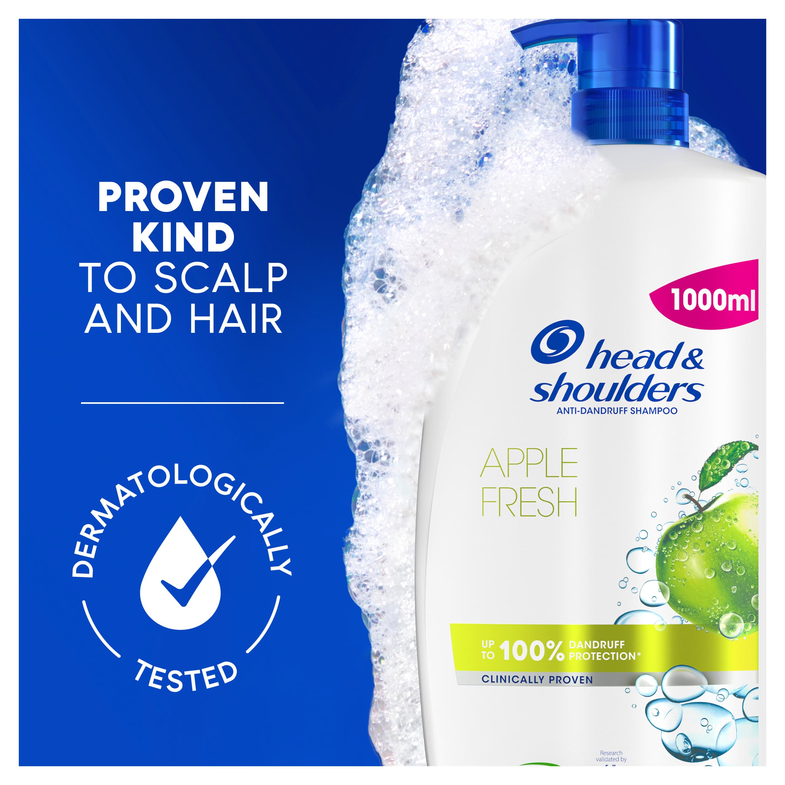 Head & Shoulders Apple Fresh Shampoo mot mjäll 1000 ml 5