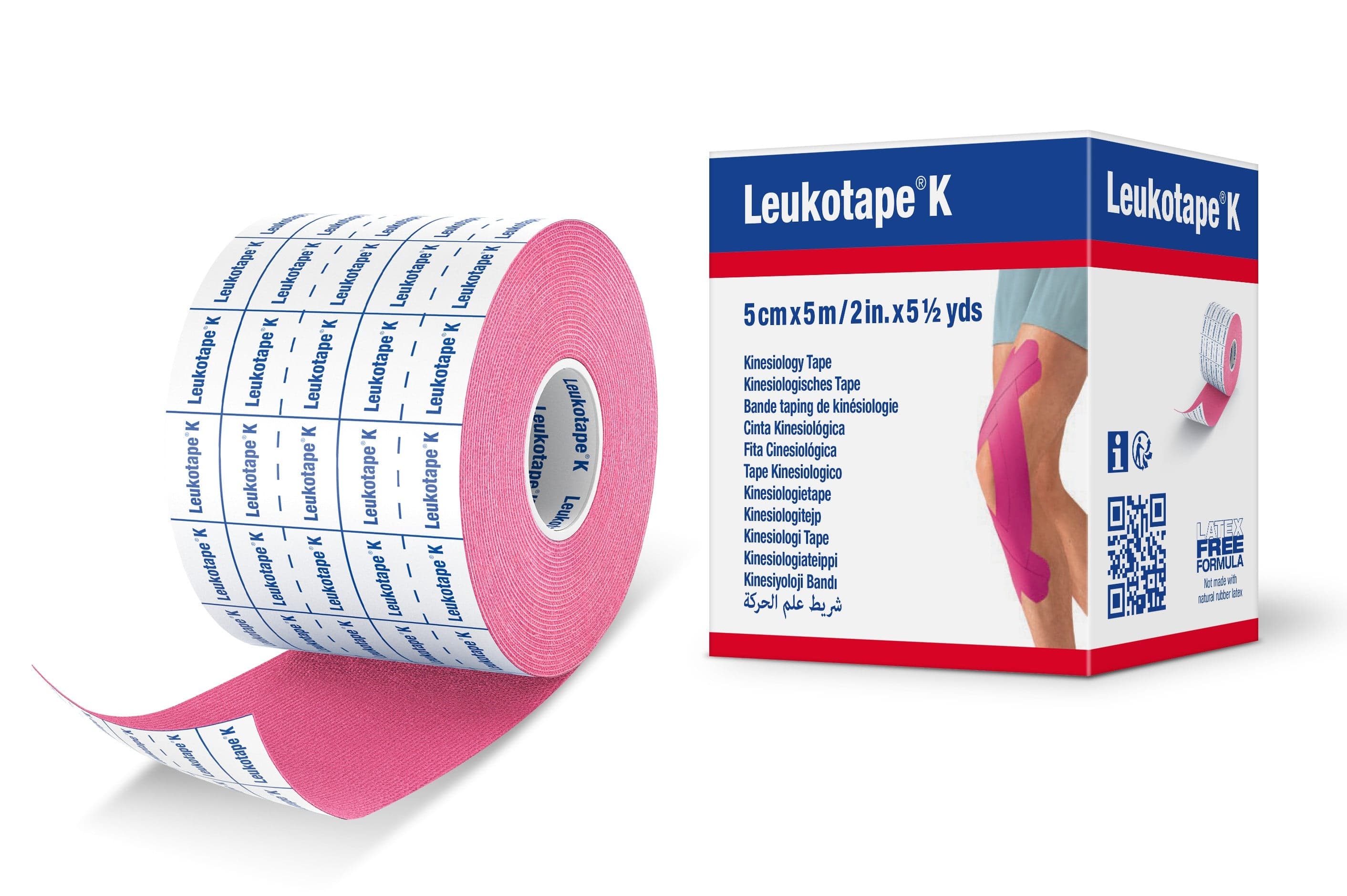 Leukotape Kinesiotejp Rosa 5 cm x 5 m
