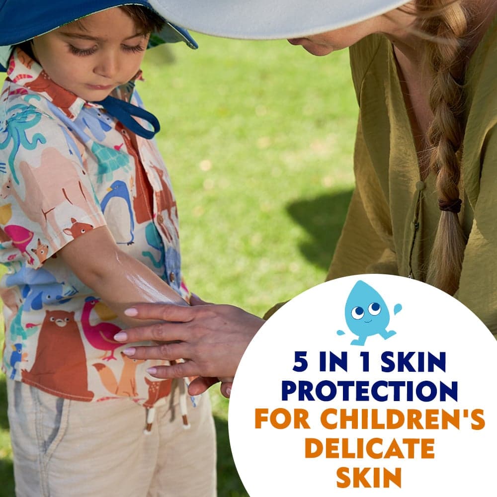 NIVEA SUN Kids Sensitive Protect & Play Sun Lotion SPF50+ 200 ml - produktbild 3