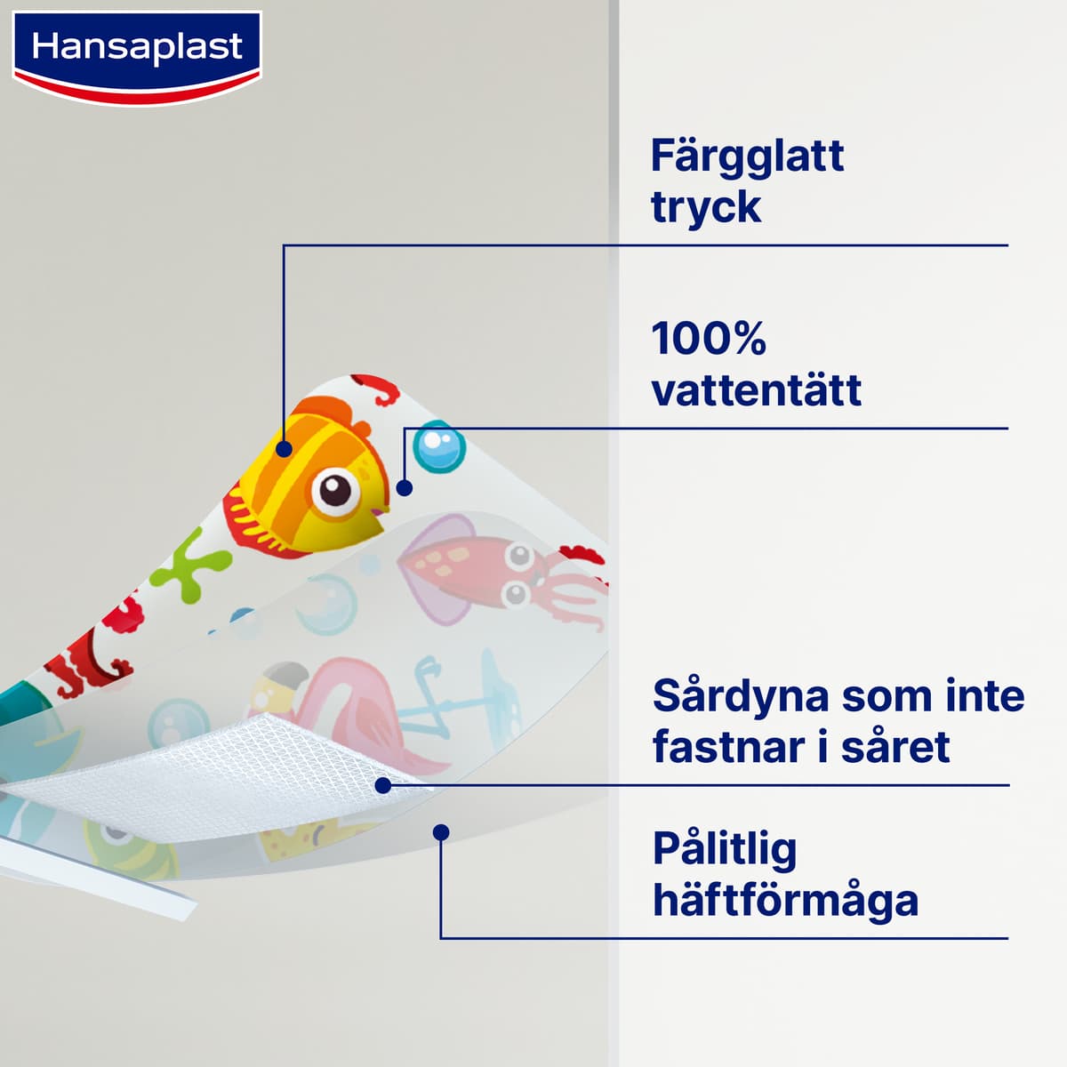Hansaplast Aqua Protect Kids Plåster 20 st - produktbild 4