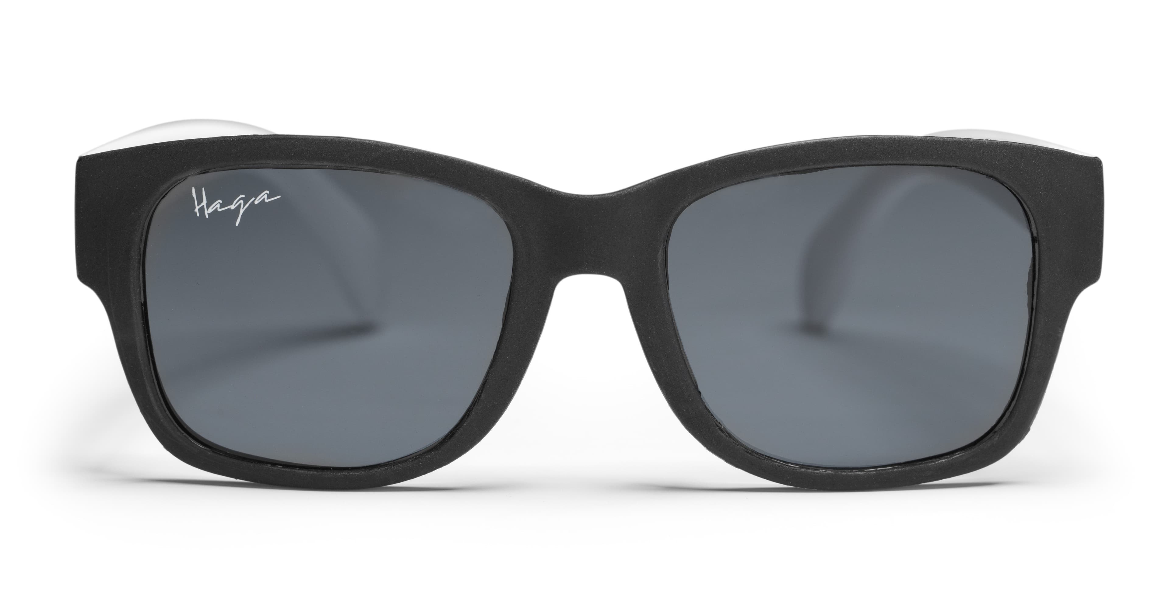 Haga Eyewear Barnsolglasögon Pim Matt Black/White Grey lens 2