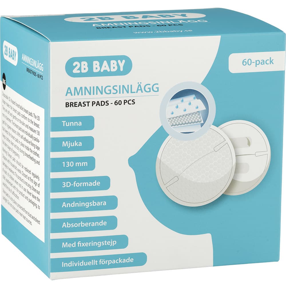 2B Baby Amningsinlägg 3D 60-pack 1