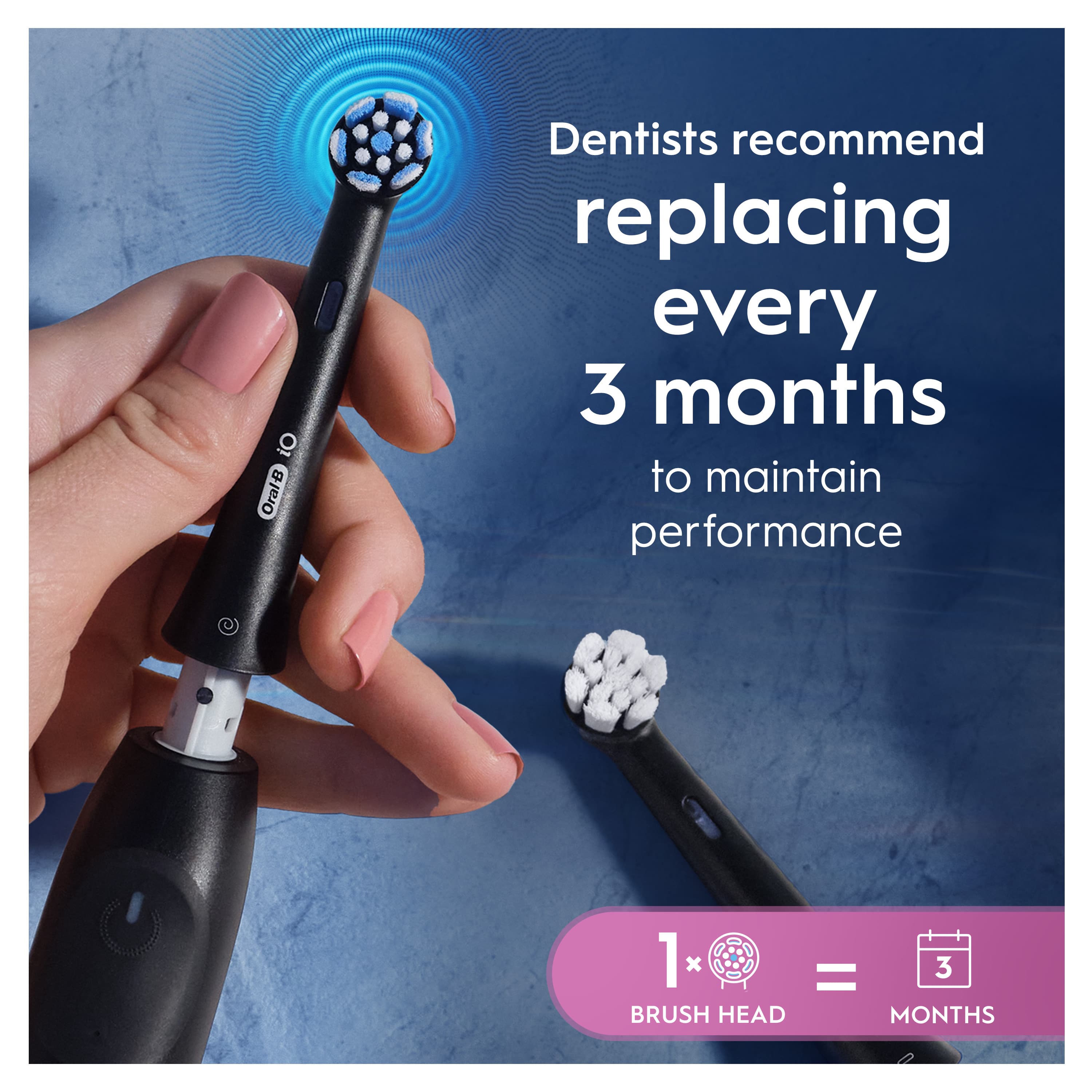 Oral-B iO Gentle Care Tandborsthuvuden Svart 6 st - produktbild 4