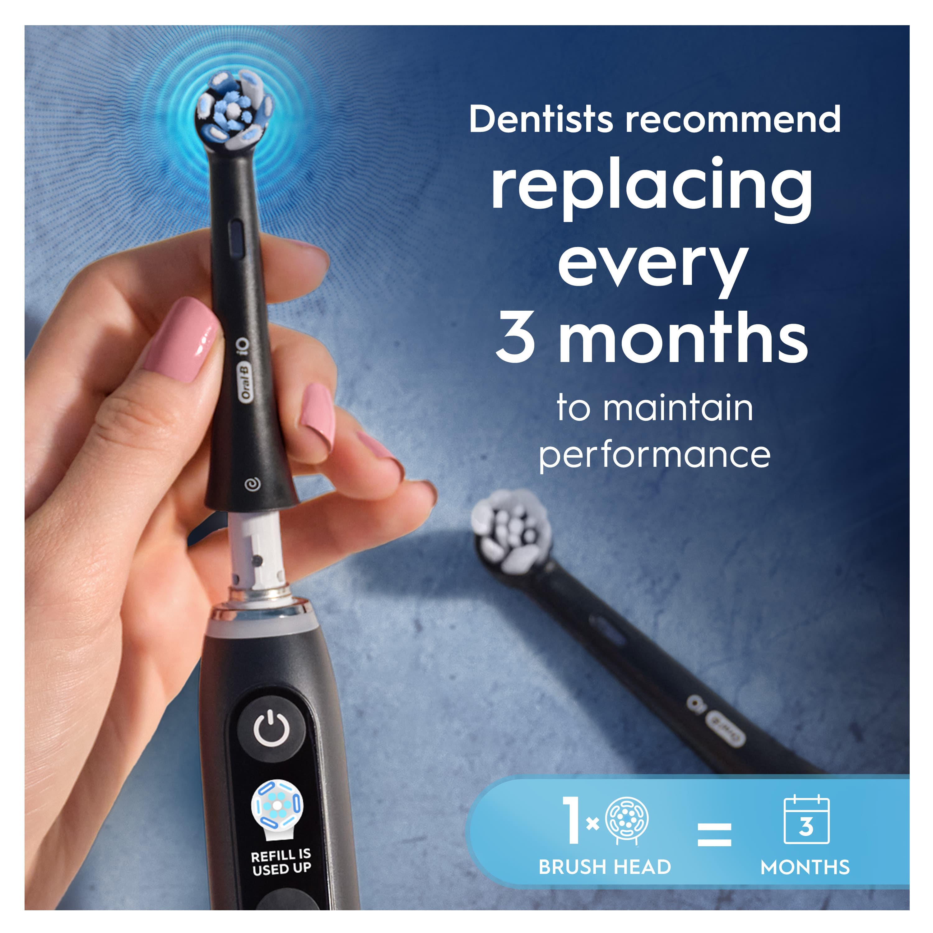 Oral-B iO Ultimate Clean Tandborsthuvuden Svart 8 st - produktbild 4