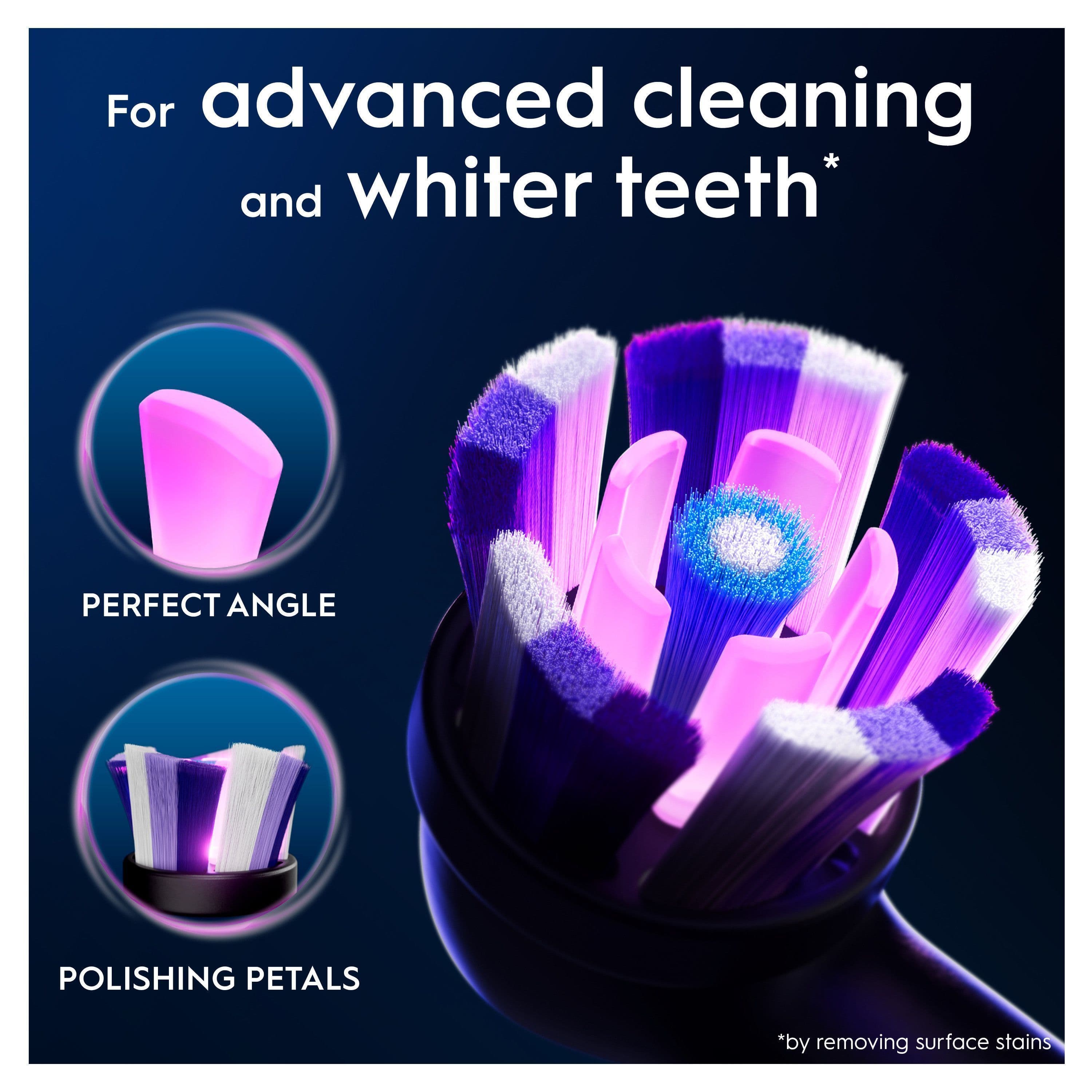 Oral-B iO Radiant White Tandborsthuvuden Svart 3 st - produktbild 3