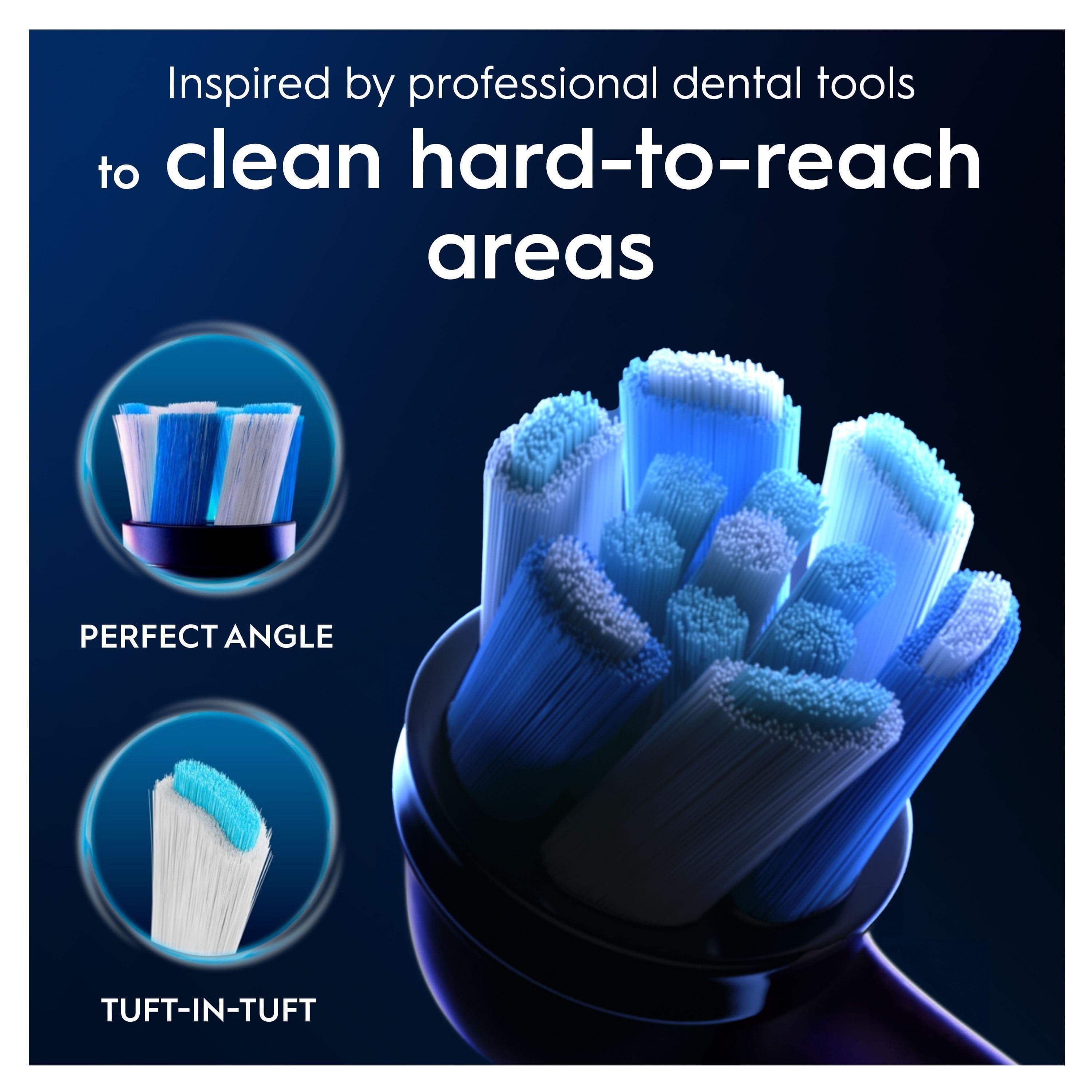 Oral-B iO Ultimate Clean Tandborsthuvuden Svart 3 st - produktbild 3