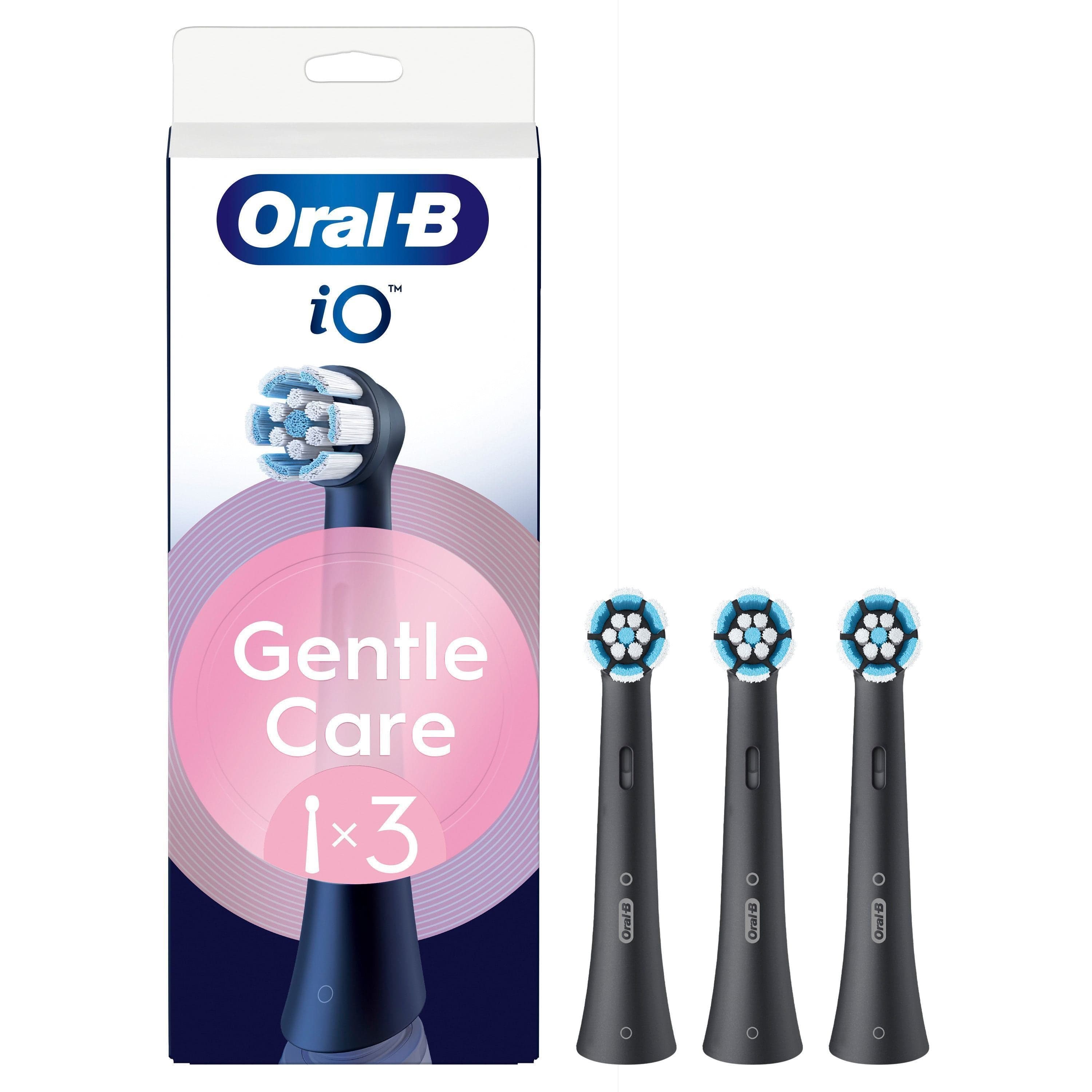 Oral-B iO Gentle Care Tandborsthuvuden Svart 3 st