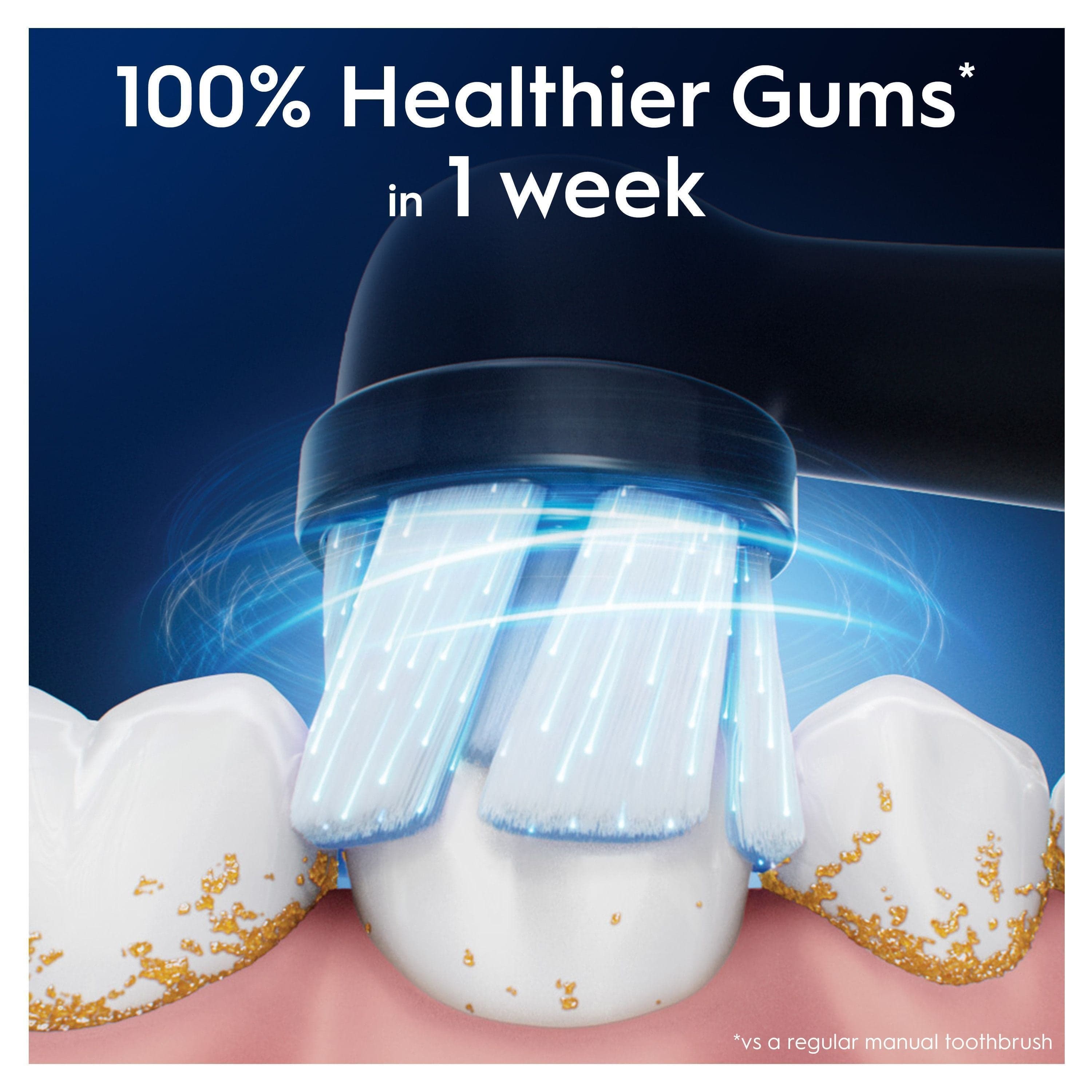 Oral-B iO Gentle Care Tandborsthuvuden Svart 3 st - produktbild 2