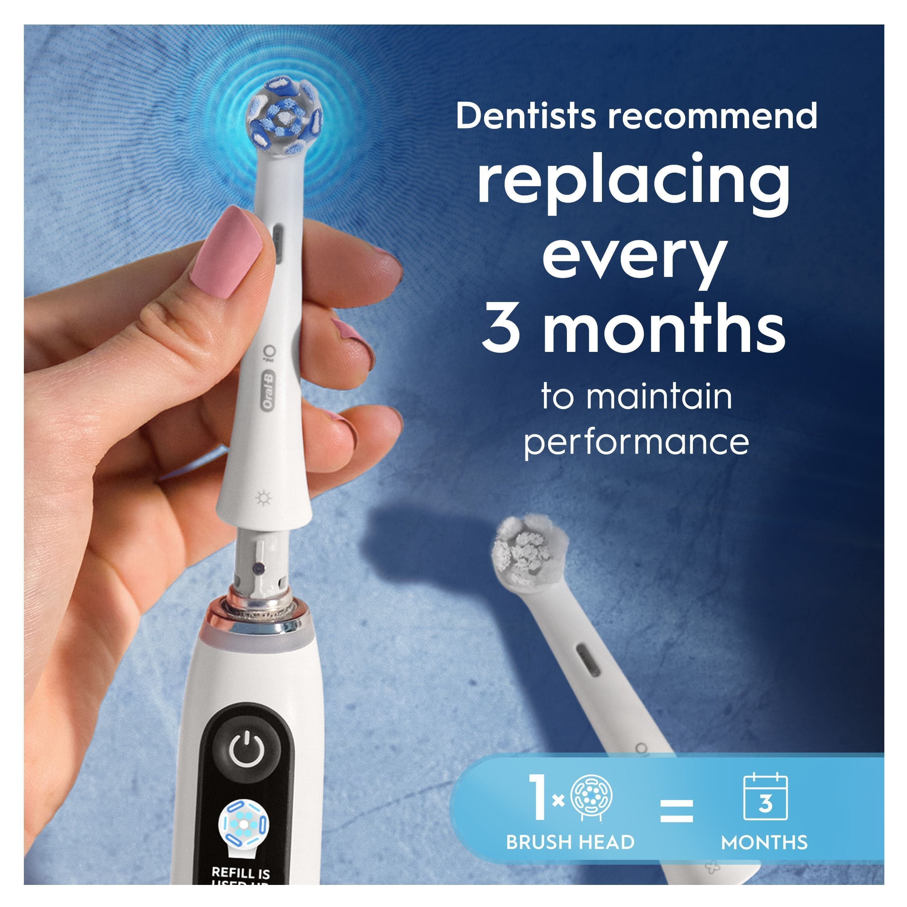 Oral-B iO Ultimate Clean Tandborsthuvuden Vit 3 st - produktbild 4
