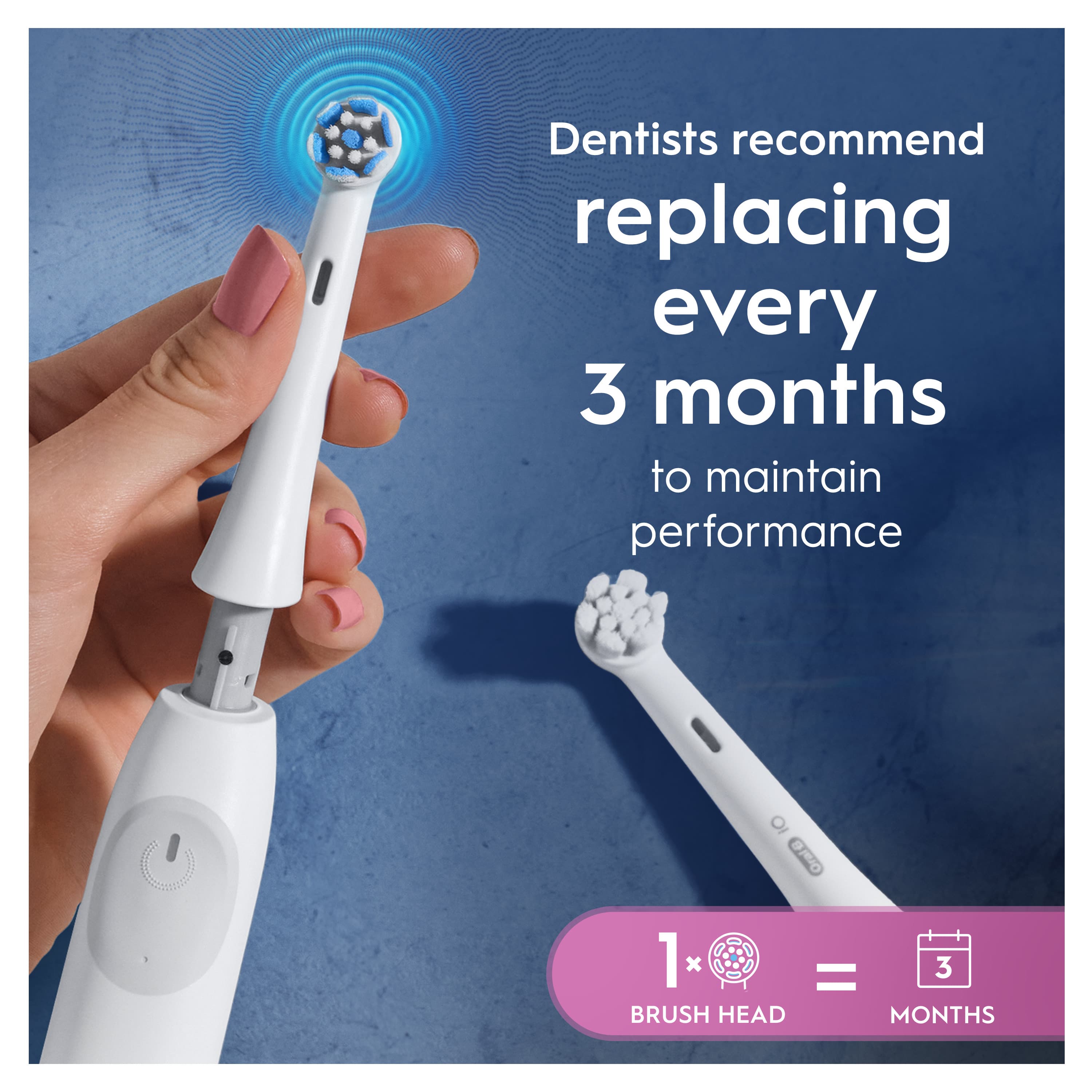 Oral-B iO Gentle Care Tandborsthuvuden Vit 3 st - produktbild 4
