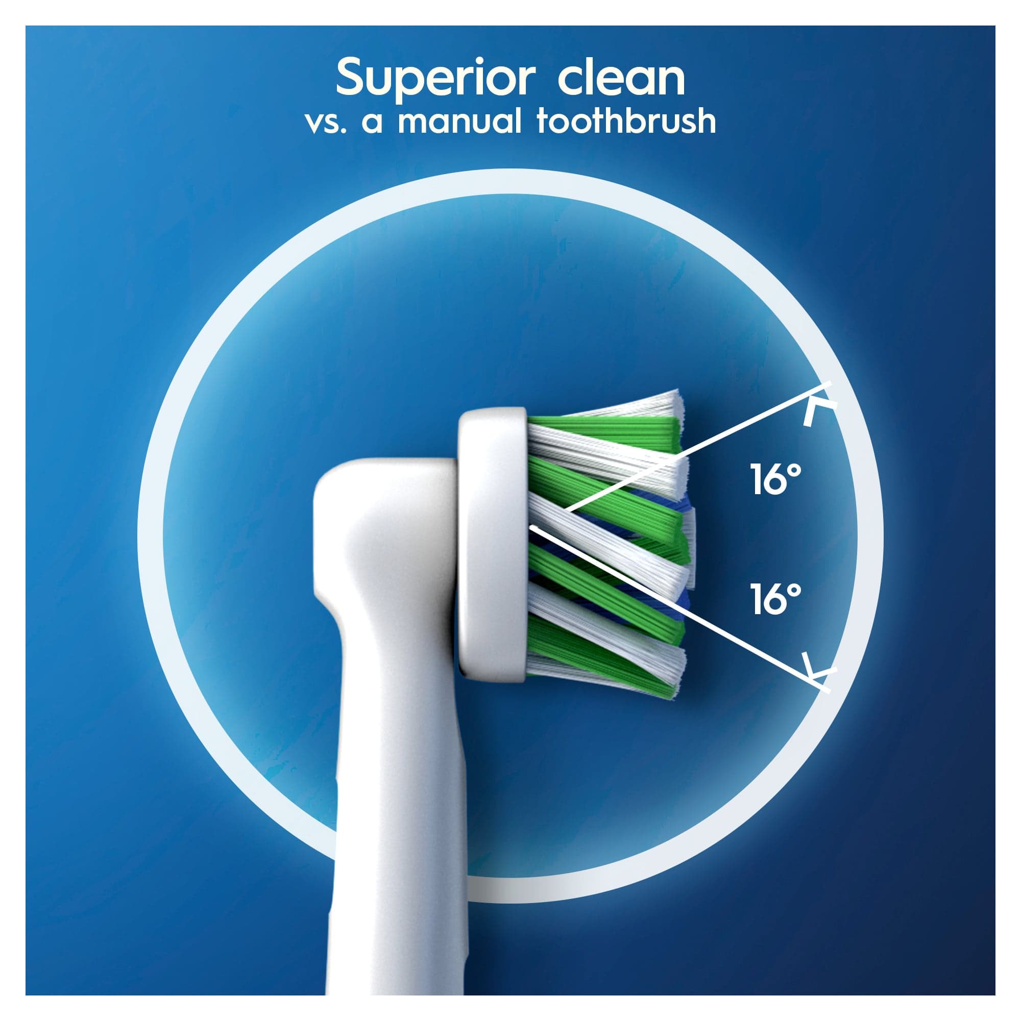 Oral-B Cross Action Tandborsthuvuden 8 st - produktbild 3