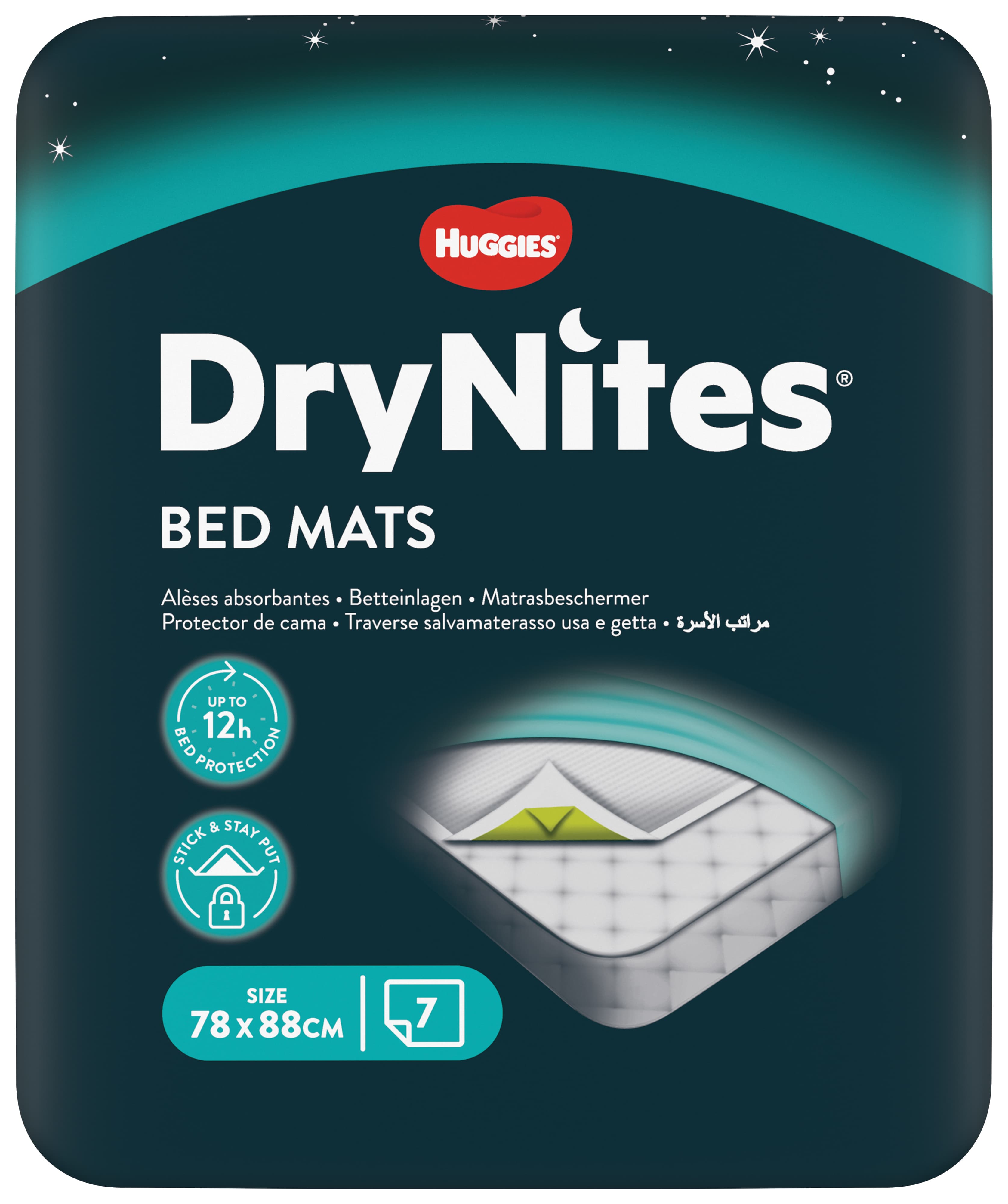 Huggies DryNites Bed Mats 78 x 88 cm 7 st