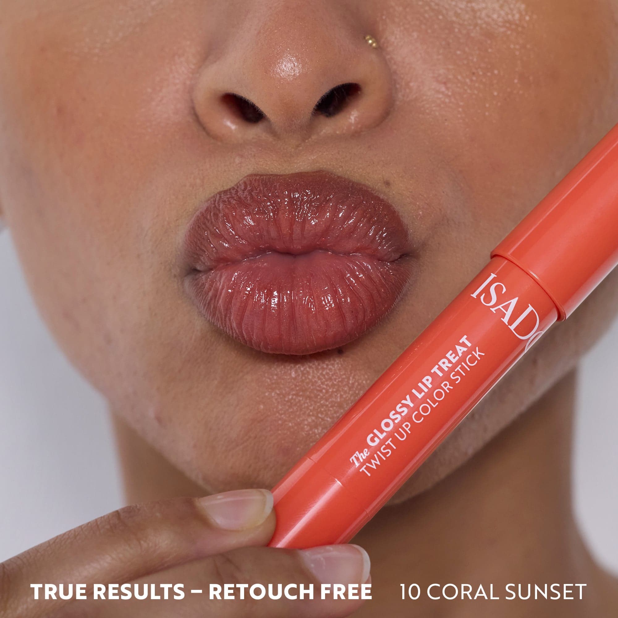 IsaDora The Glossy Lip Treat Twist Up Color Stick 02 Mocha Dream 3,3 g - produktbild 3