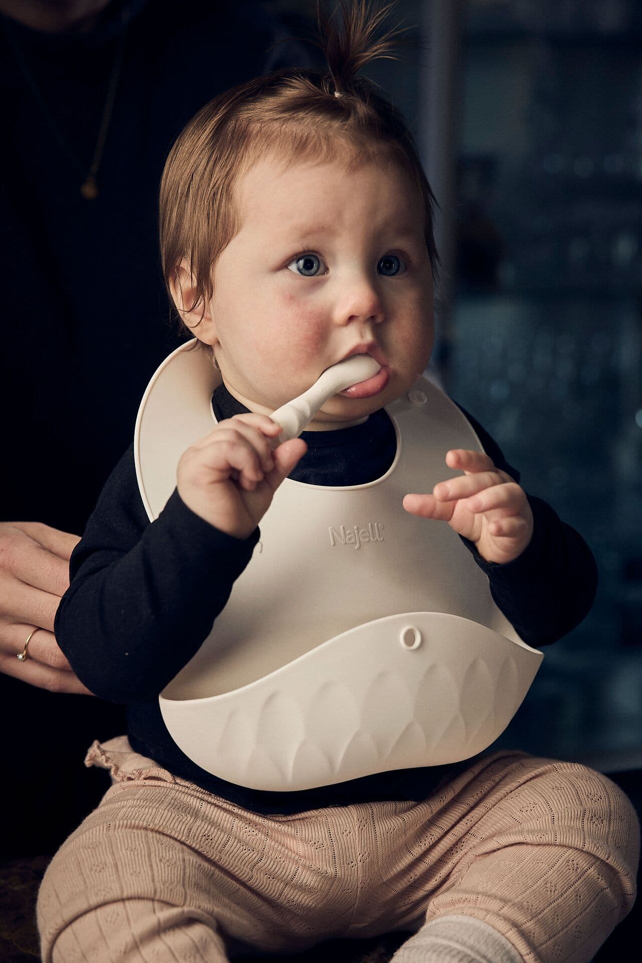 Najell Silicone Bib Porcelain White - produktbild 3