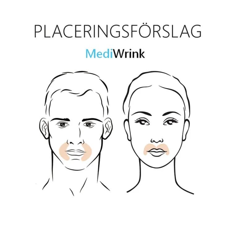 Swedish Solution MediWrink Rynkplåster för Läpp, Mun & Rökrynkor 2 st 2