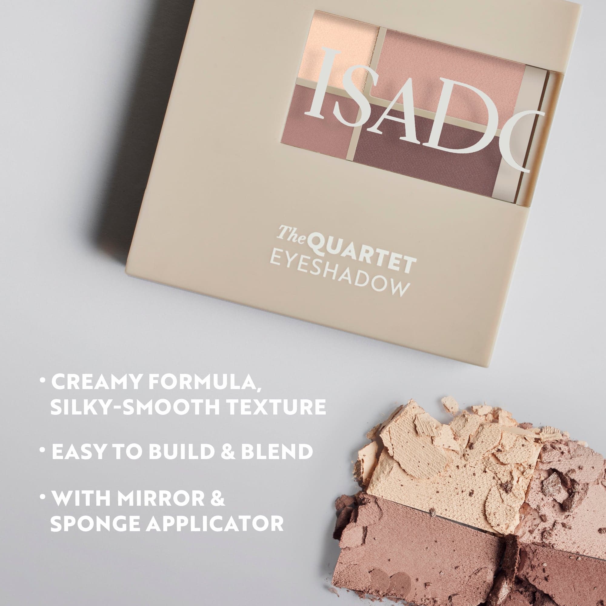 IsaDora The Eyeshadow Quartet 04 Cappuccino 3,5 g - produktbild 4