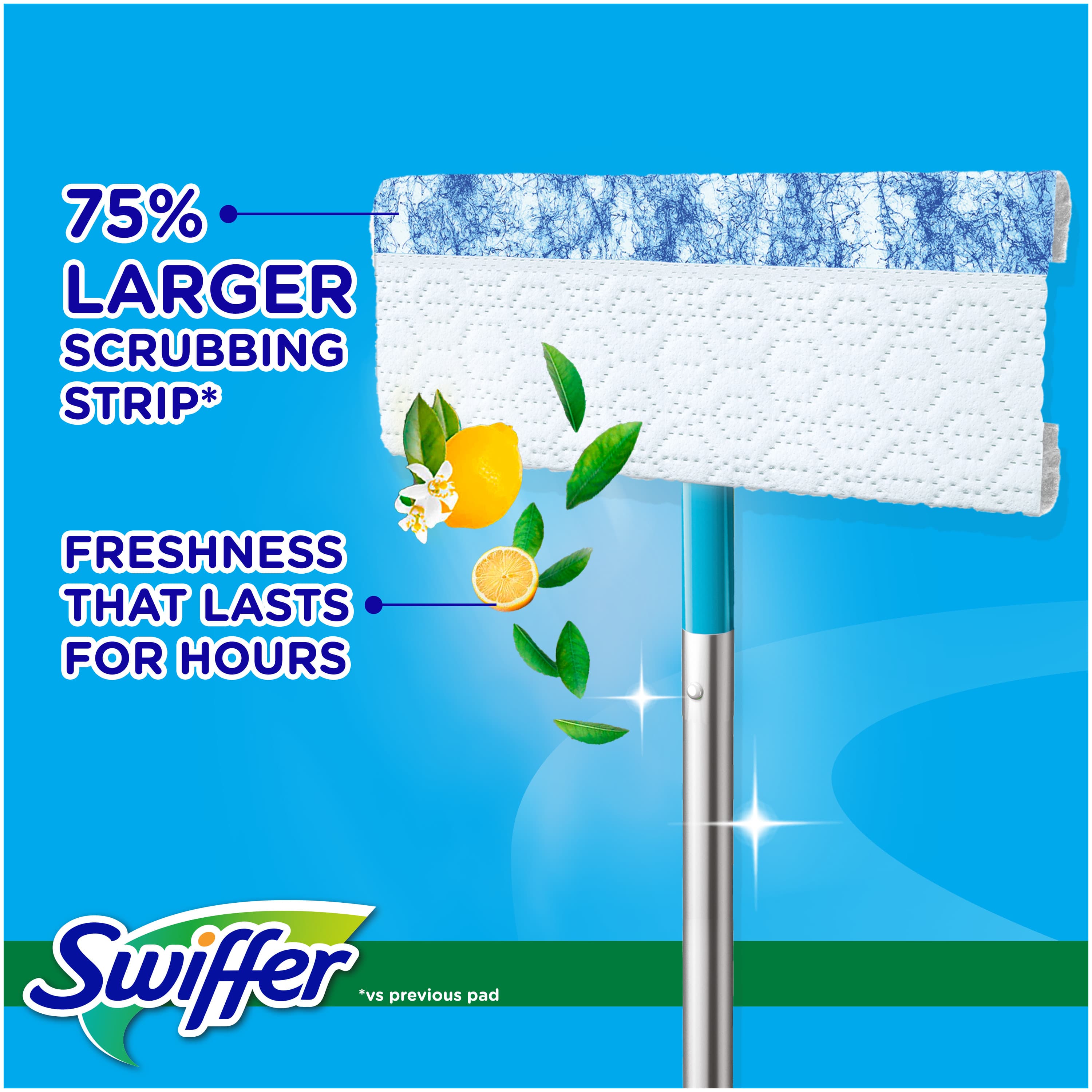 Swiffer Wet Startkit Golvrengöring 1 Mopp + 6 Fuktiga Rengöringsdukar - produktbild 3