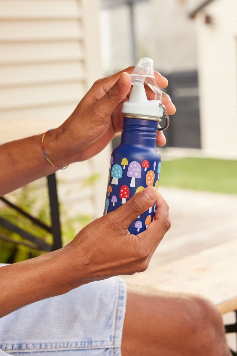 Klean Kanteen Kid Classic Narrow Mushrooms w/ Kid Sippy Cap 355 ml - produktbild 2
