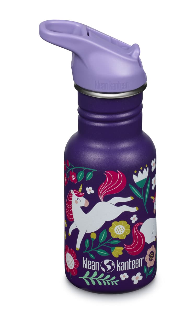Klean Kanteen Kid Classic Narrow Leaping Unicorns w/ Flip Seal Sport Cap 355 ml 2