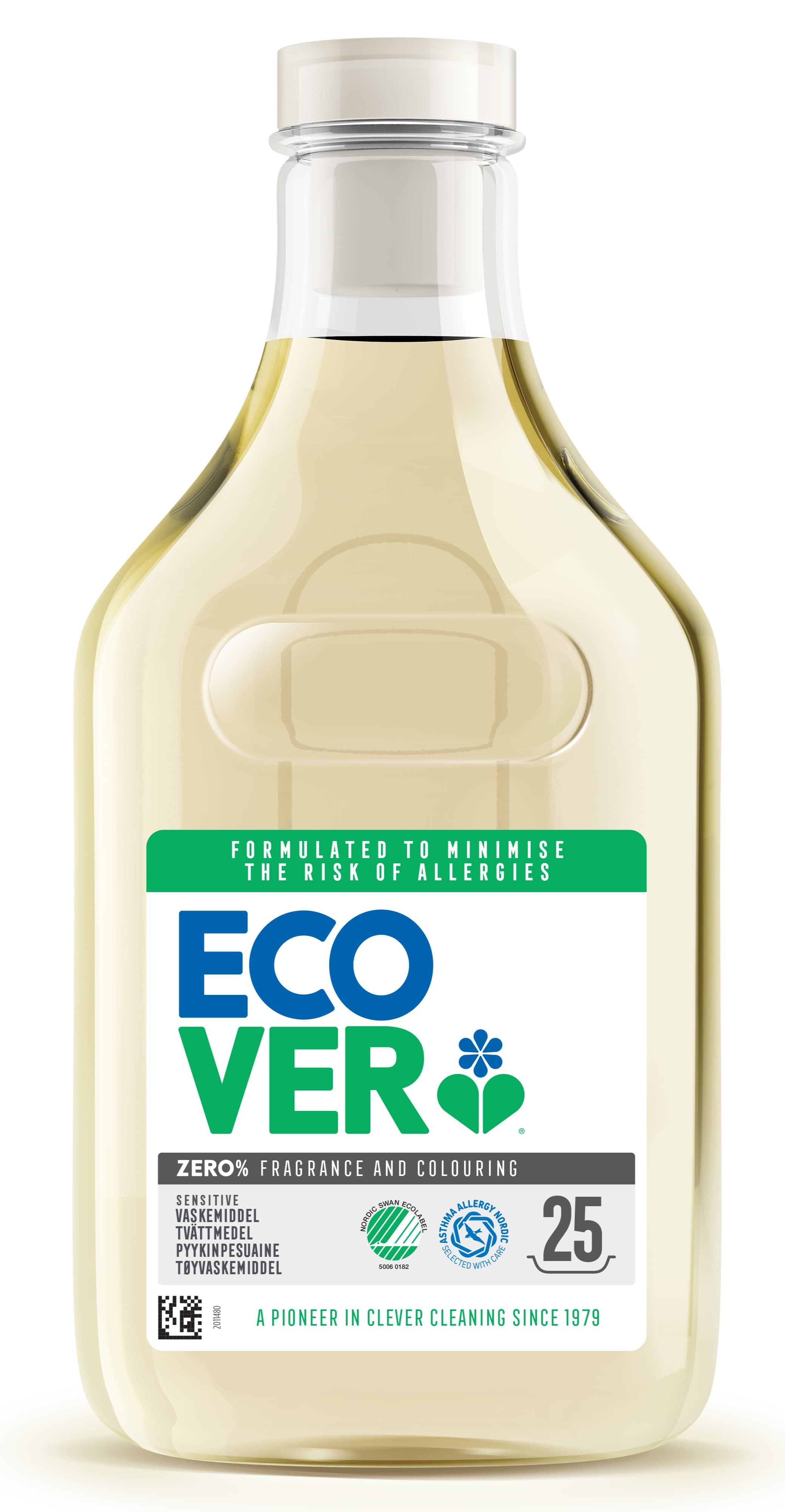 Ecover Flytande Tvättmedel Zero Parfymfri 1000 ml