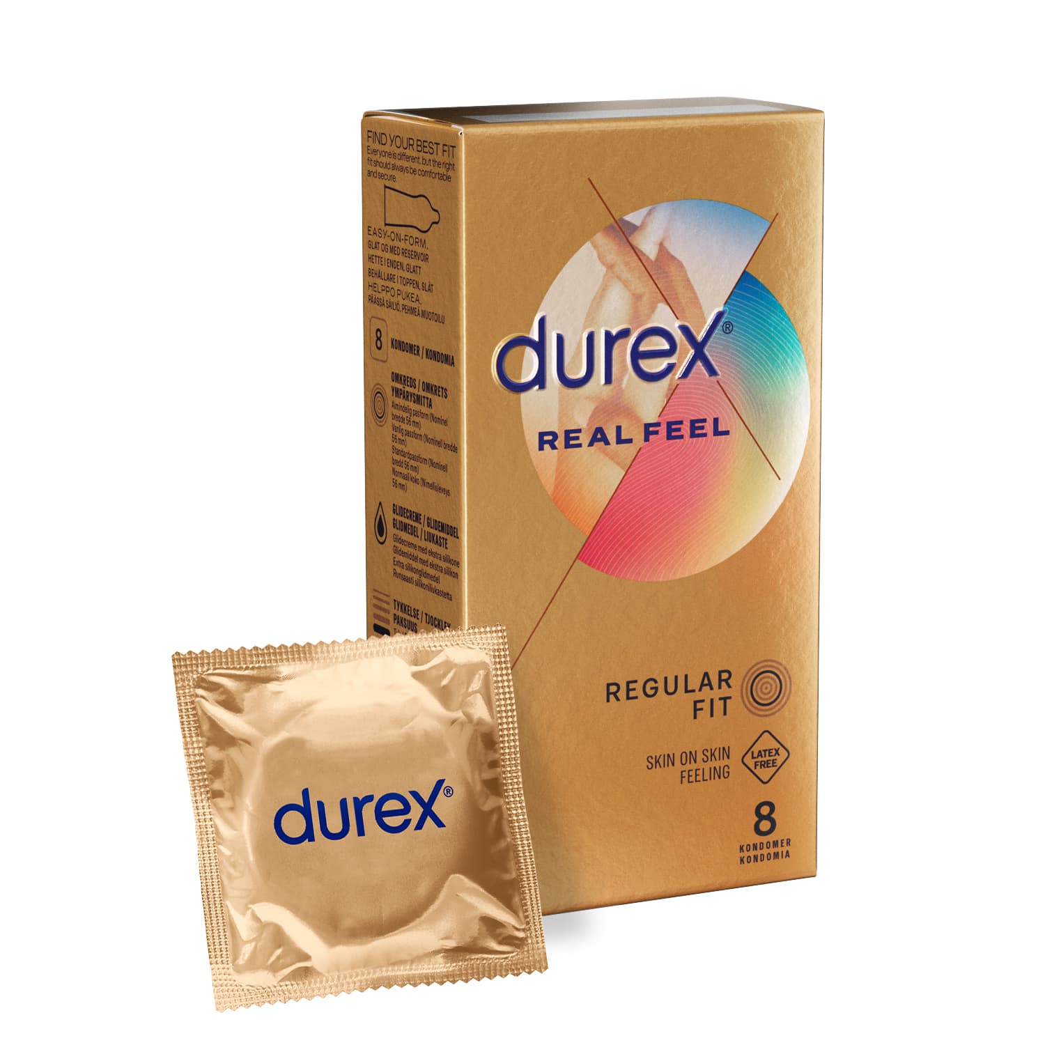 Durex Real Feel Kondomer 8 st