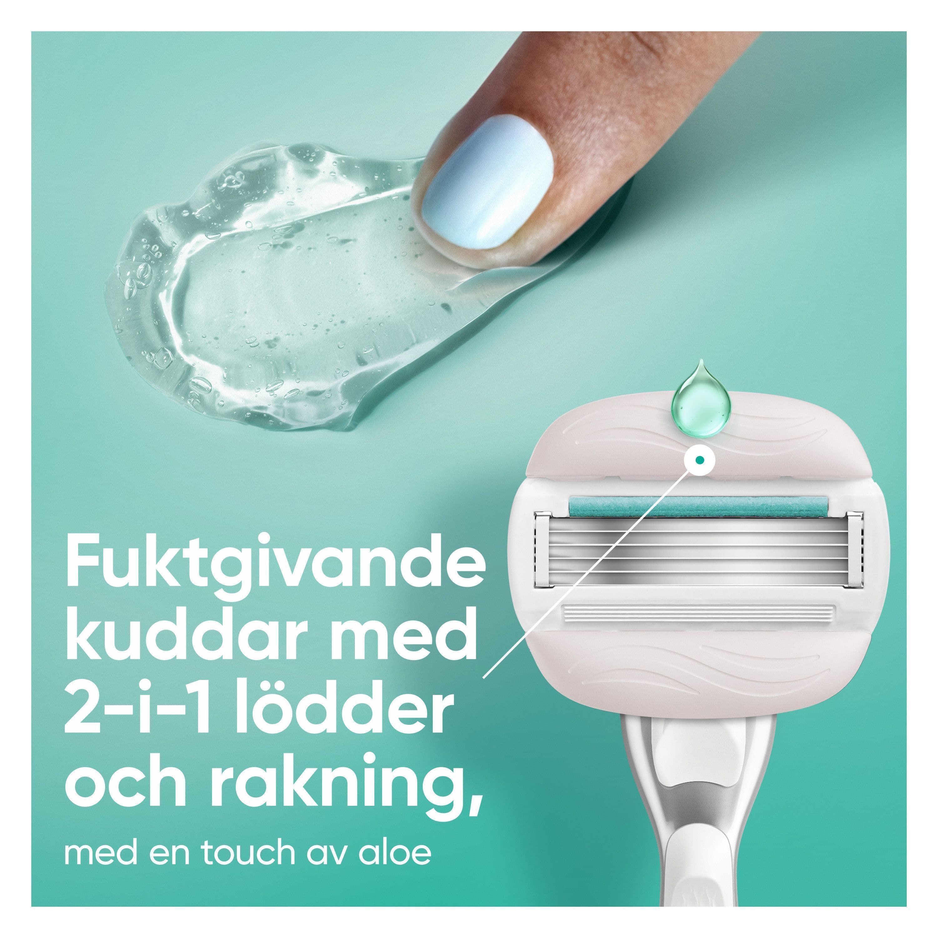 Gillette Venus Pro ComfortGlide Sensitive Rakhyvel med 6 st Rakblad 4