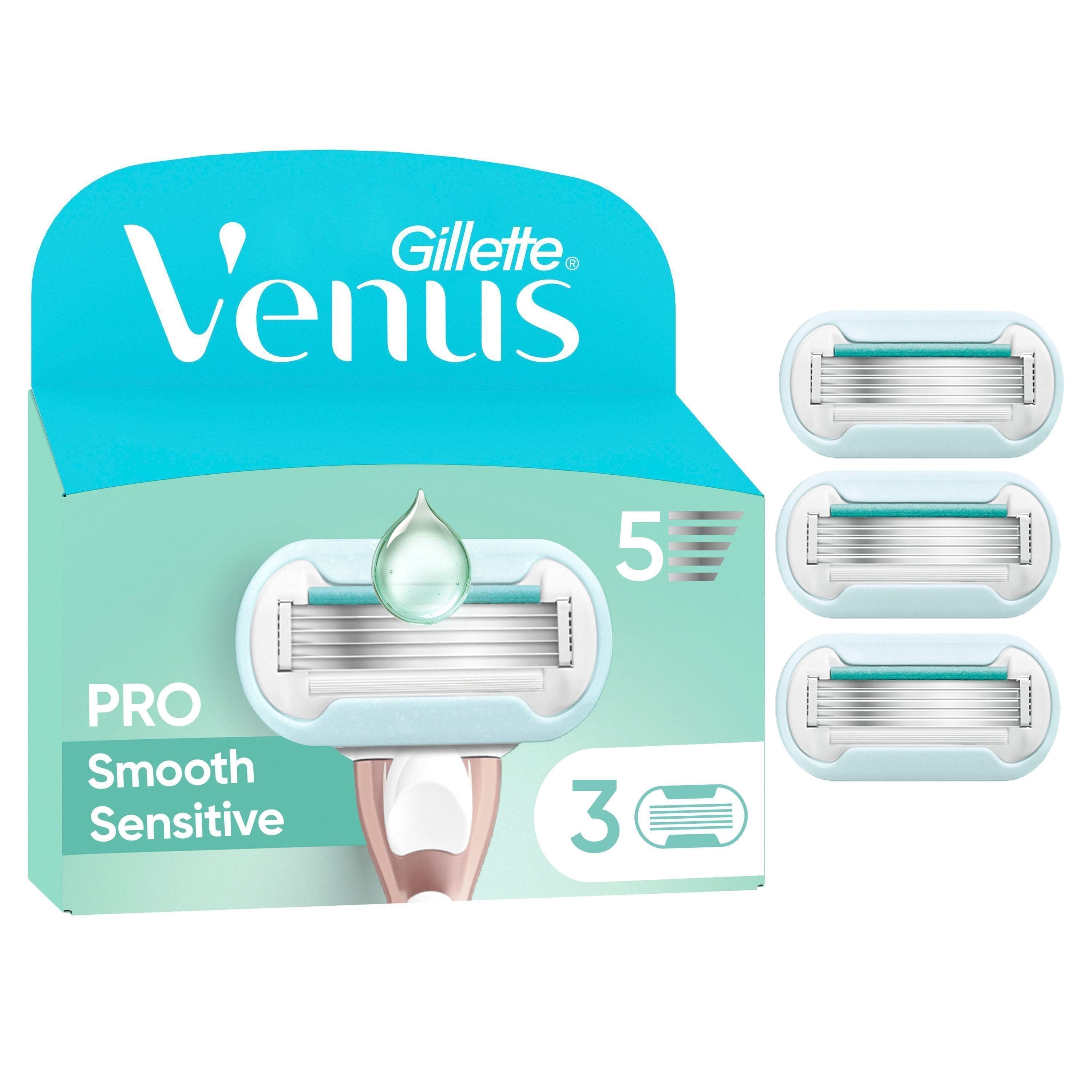 Gillette Venus Pro Smooth Sensitive Rakblad 3 st