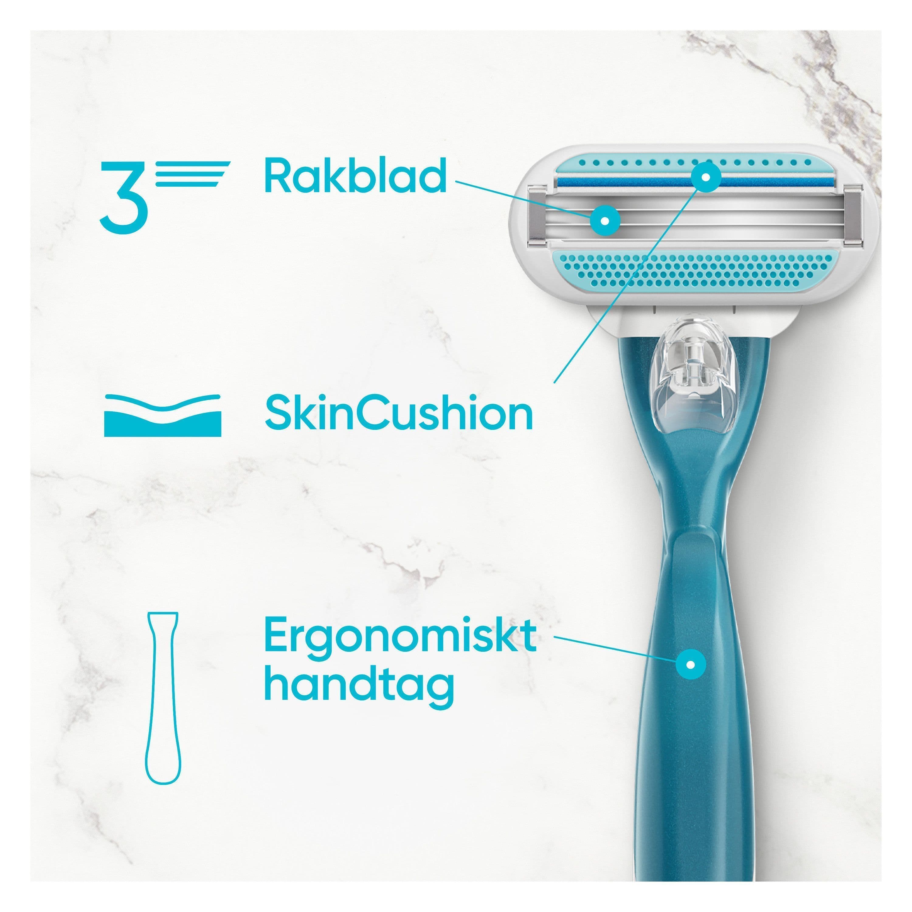 Gillette Venus Smooth Rakhyvel med 1 Rakblad 3