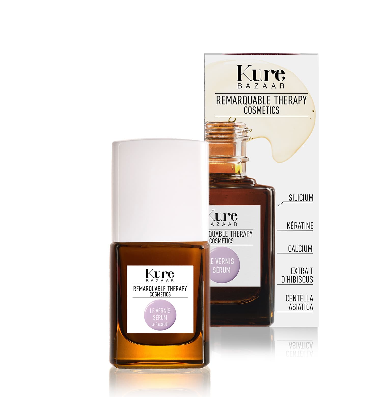 Kure Bazaar Remarquable Therapy Färgade Nagelförstärkare Le Pastel 01 10 ml 3