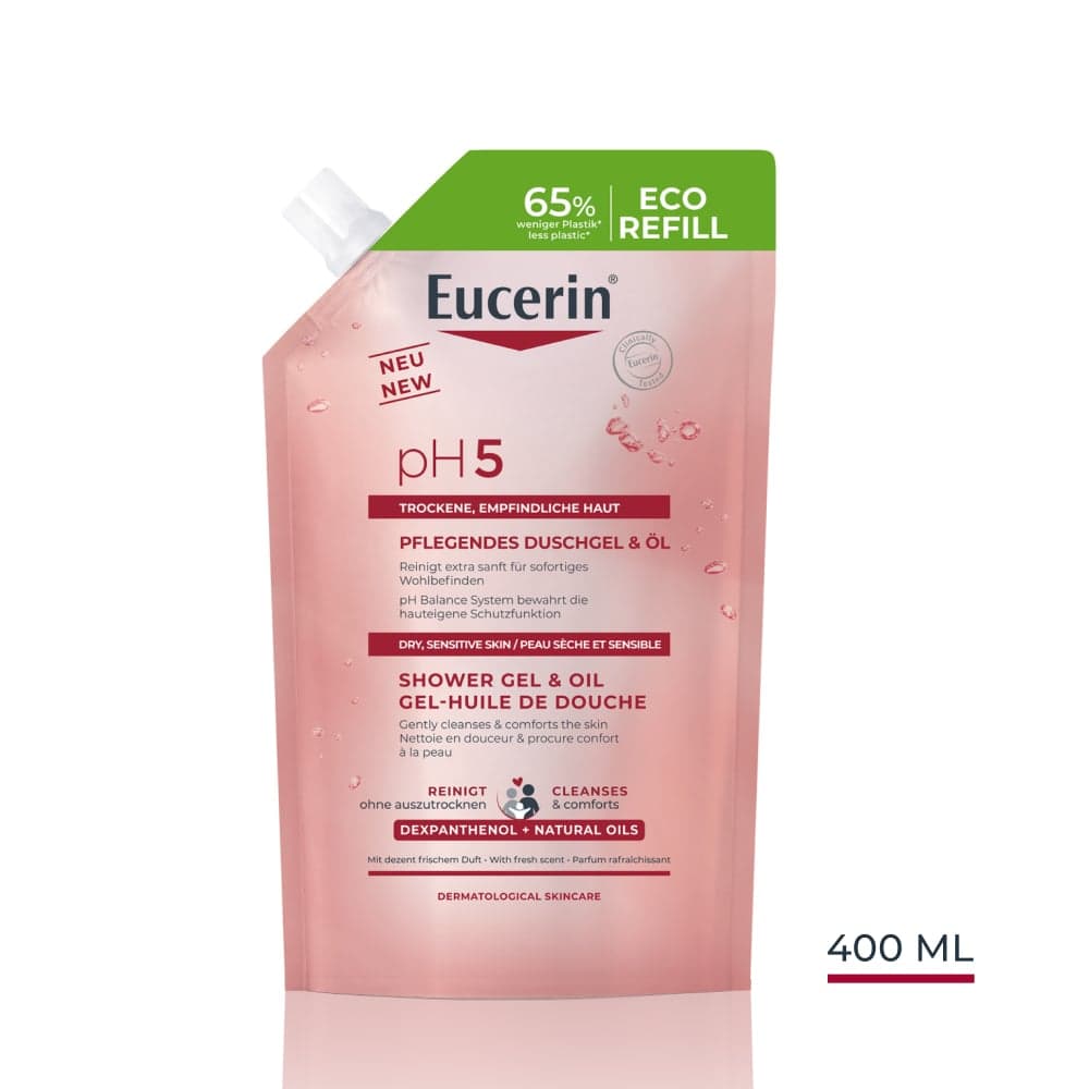 Eucerin pH5 Shower Gel & Oil Refill 400 ml - produktbild 2