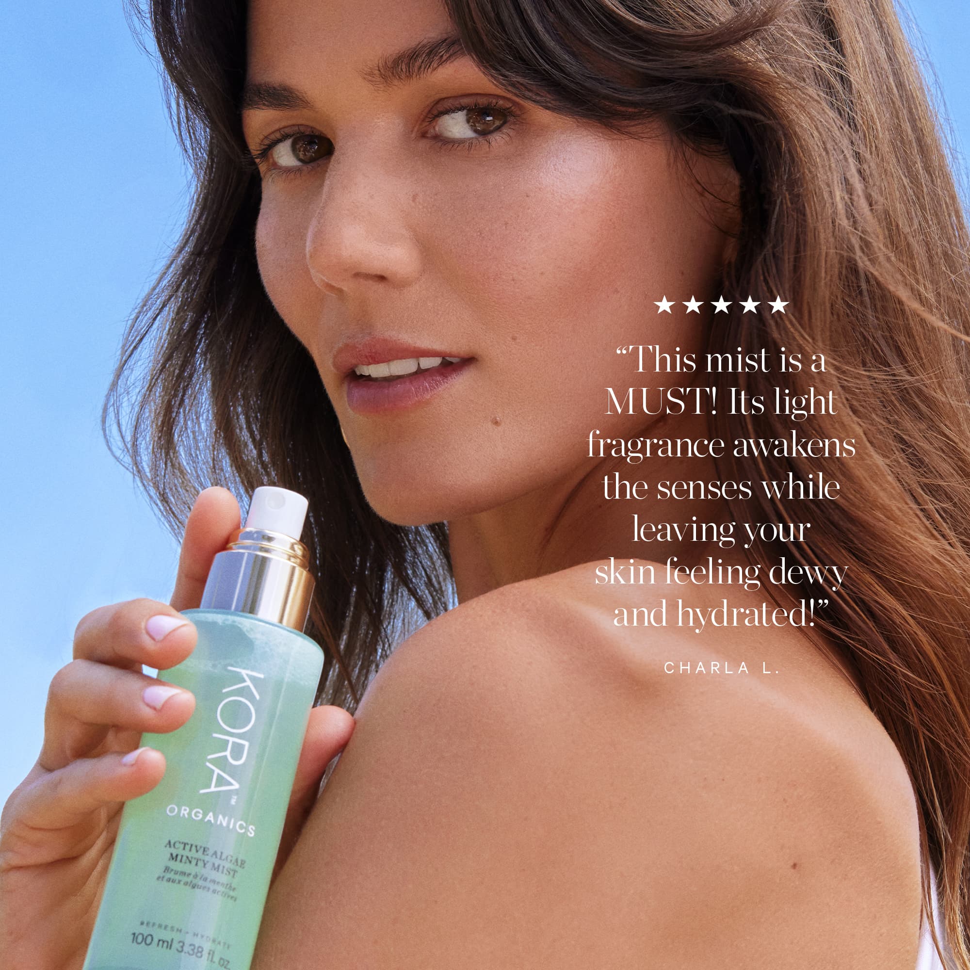KORA Organics Active Algae Minty Mist 100 ml - produktbild 3