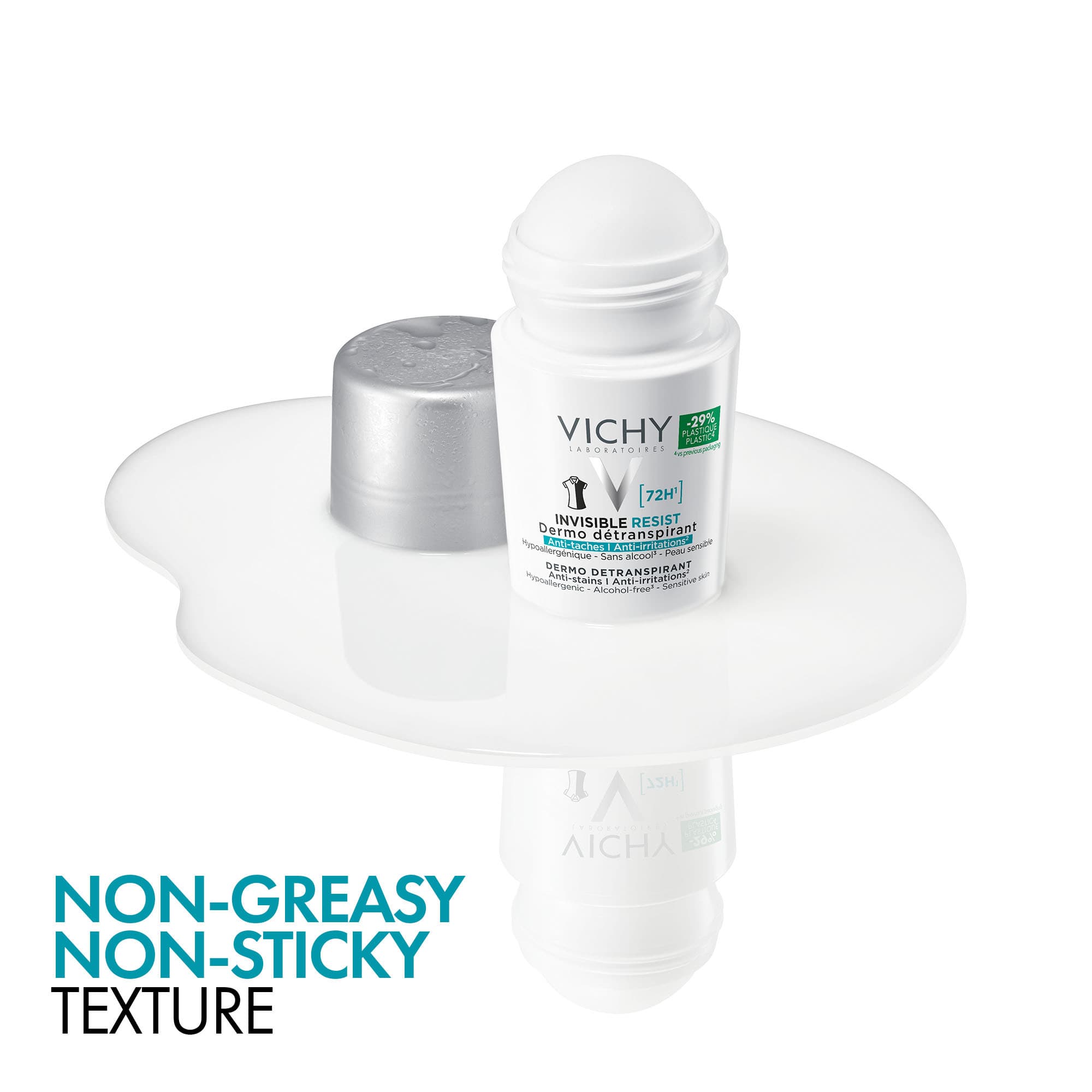 Vichy Invisible Protect 72h Anti-Stain Roll-On 50 ml - produktbild 3