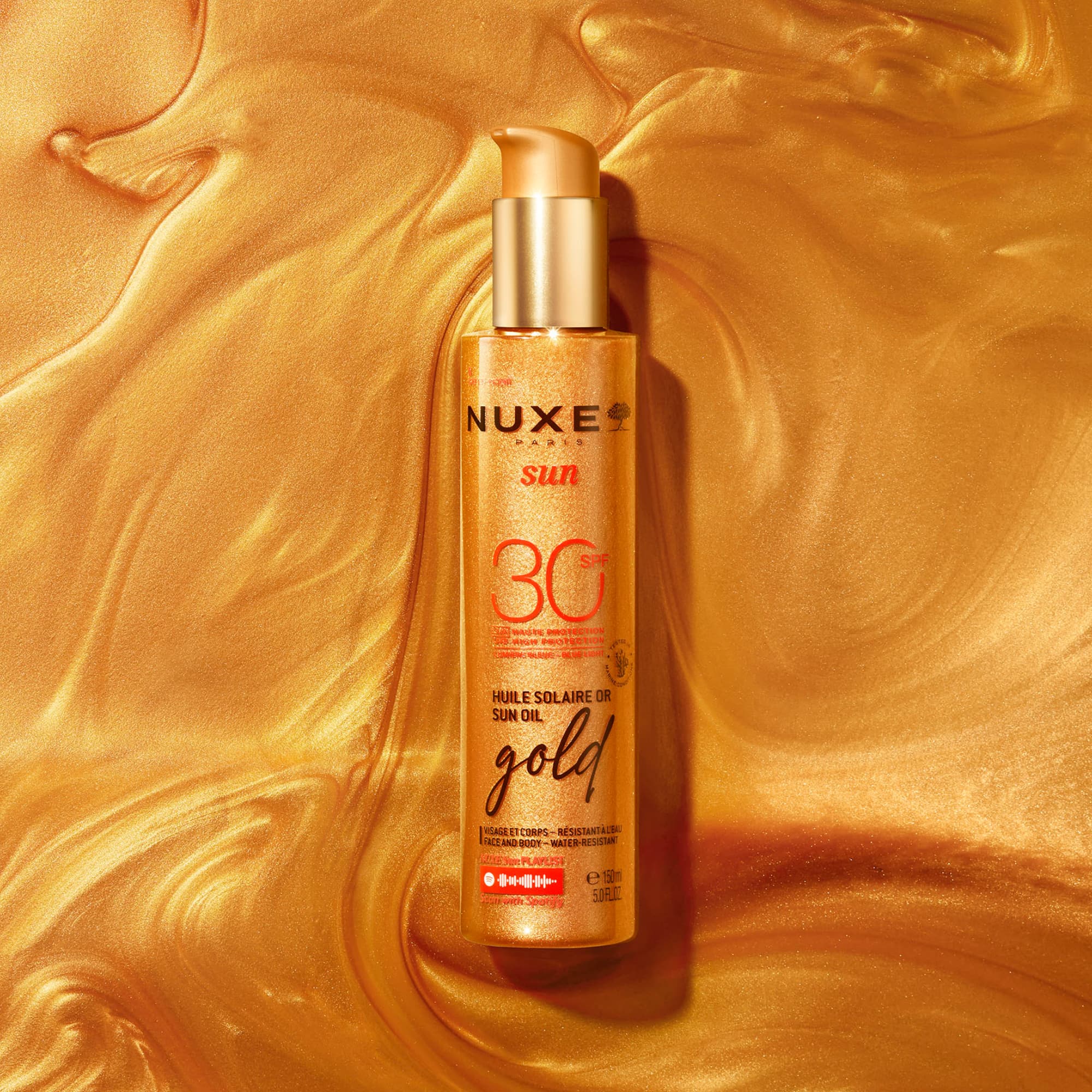 Nuxe Sun Tanning Oil Gold SPF30 150 ml - produktbild 2