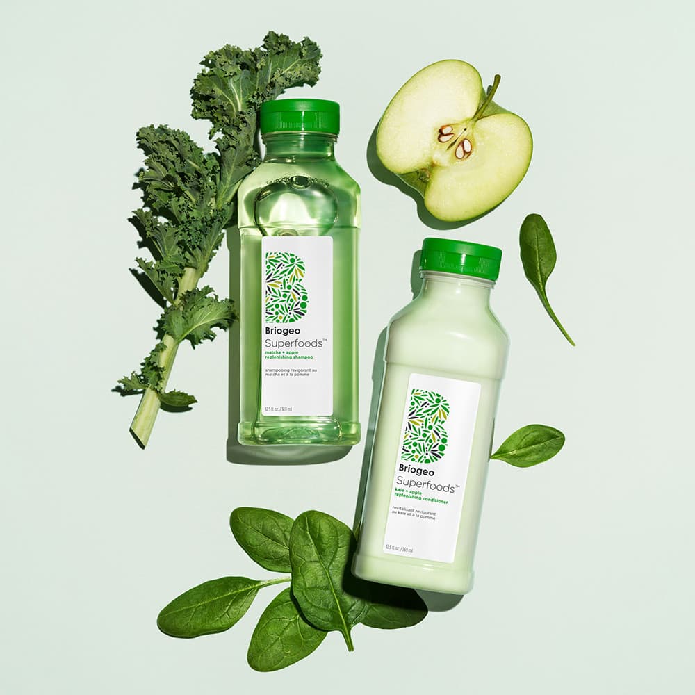 Briogeo Superfoods Matcha + Apple Replenishing Shampoo 369 ml 4