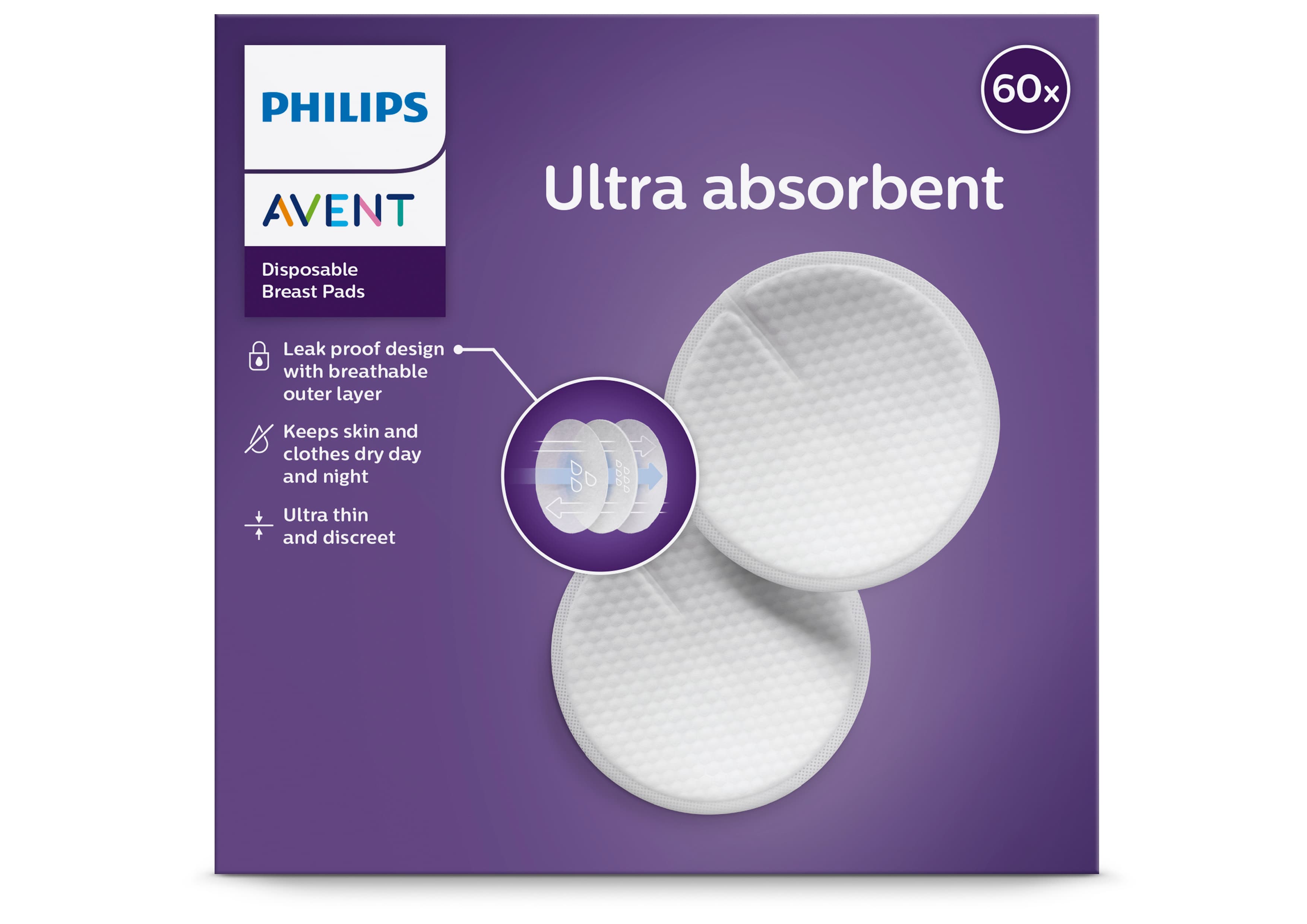 Philips Avent Amningskupor För Engångsbruk 60 st 2